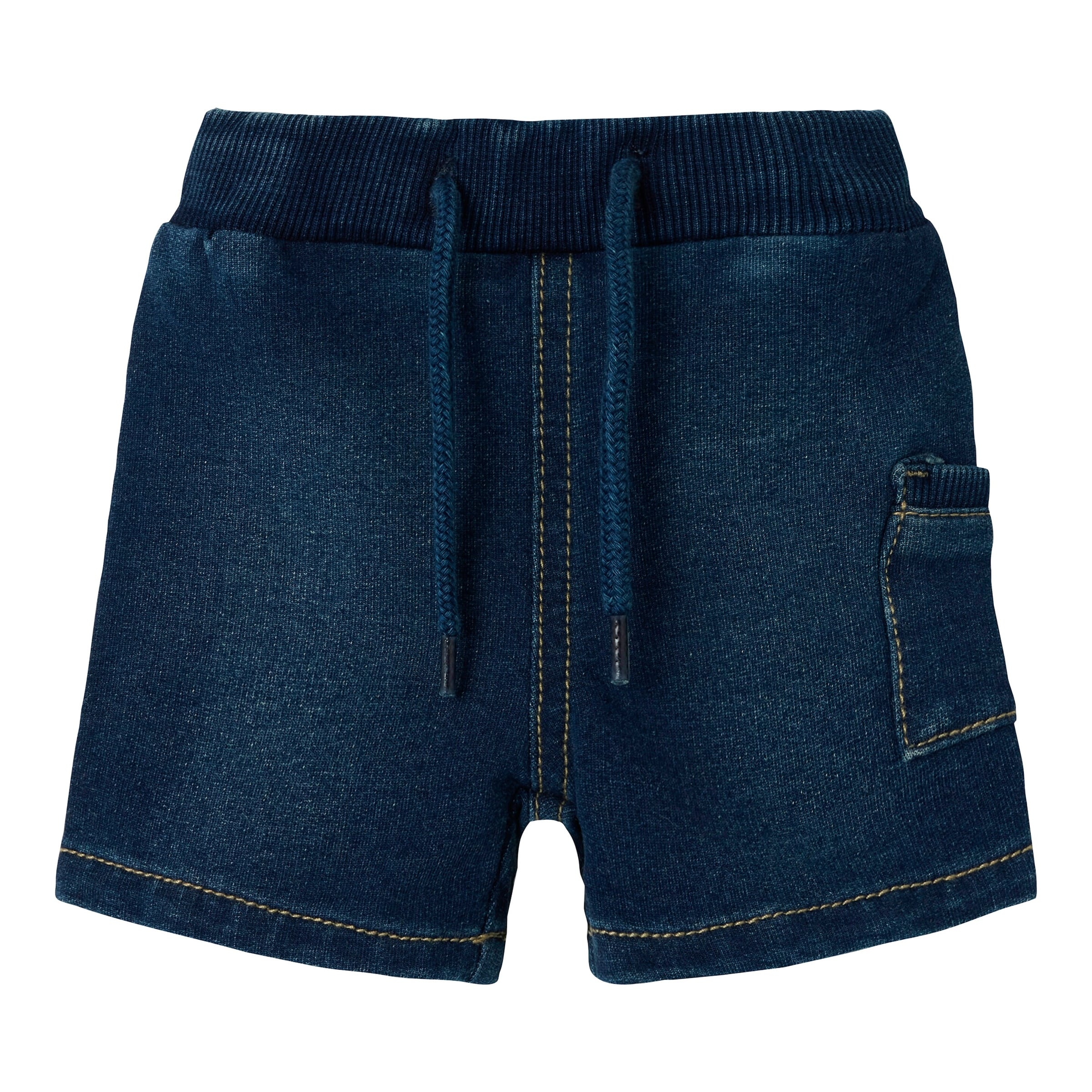 Jogging-Jeansshorts mit Tasche