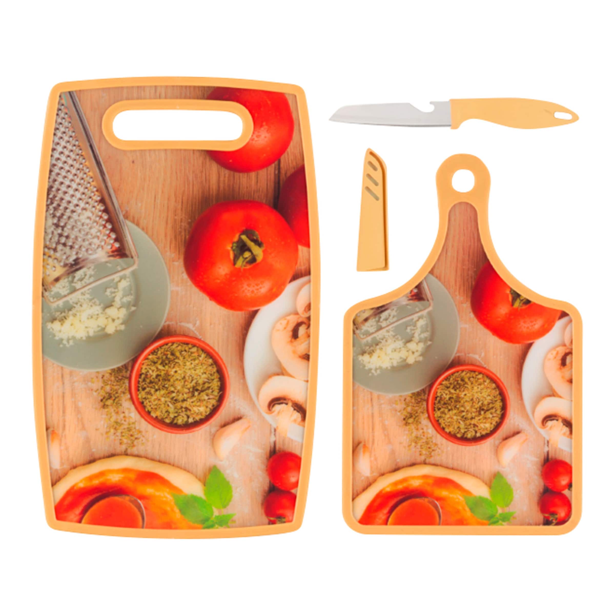 SchneiDebrett-Set inkl. Messer, 3-teilig