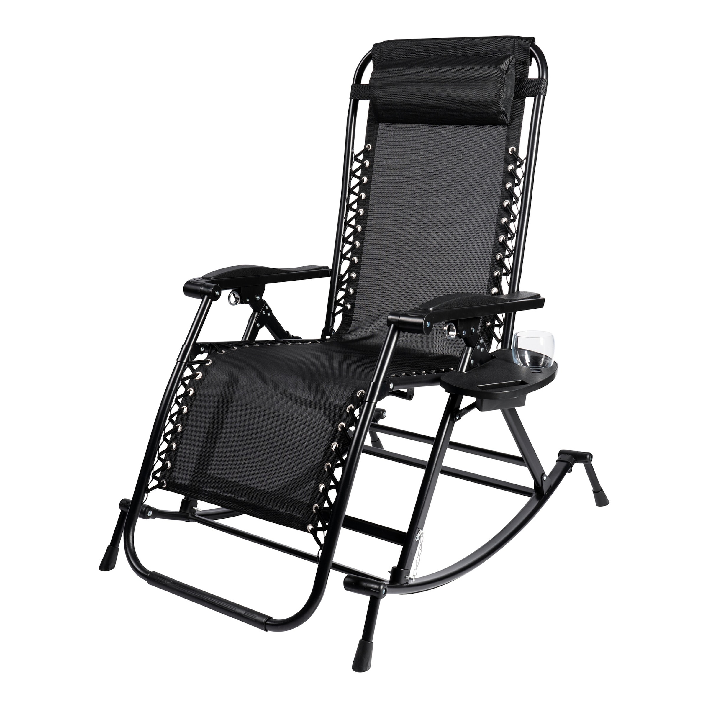 Variabler-Schaukelstuhl 'Ergo' mit Liegefunktion, Fußstütze und verstellbarem Kissen