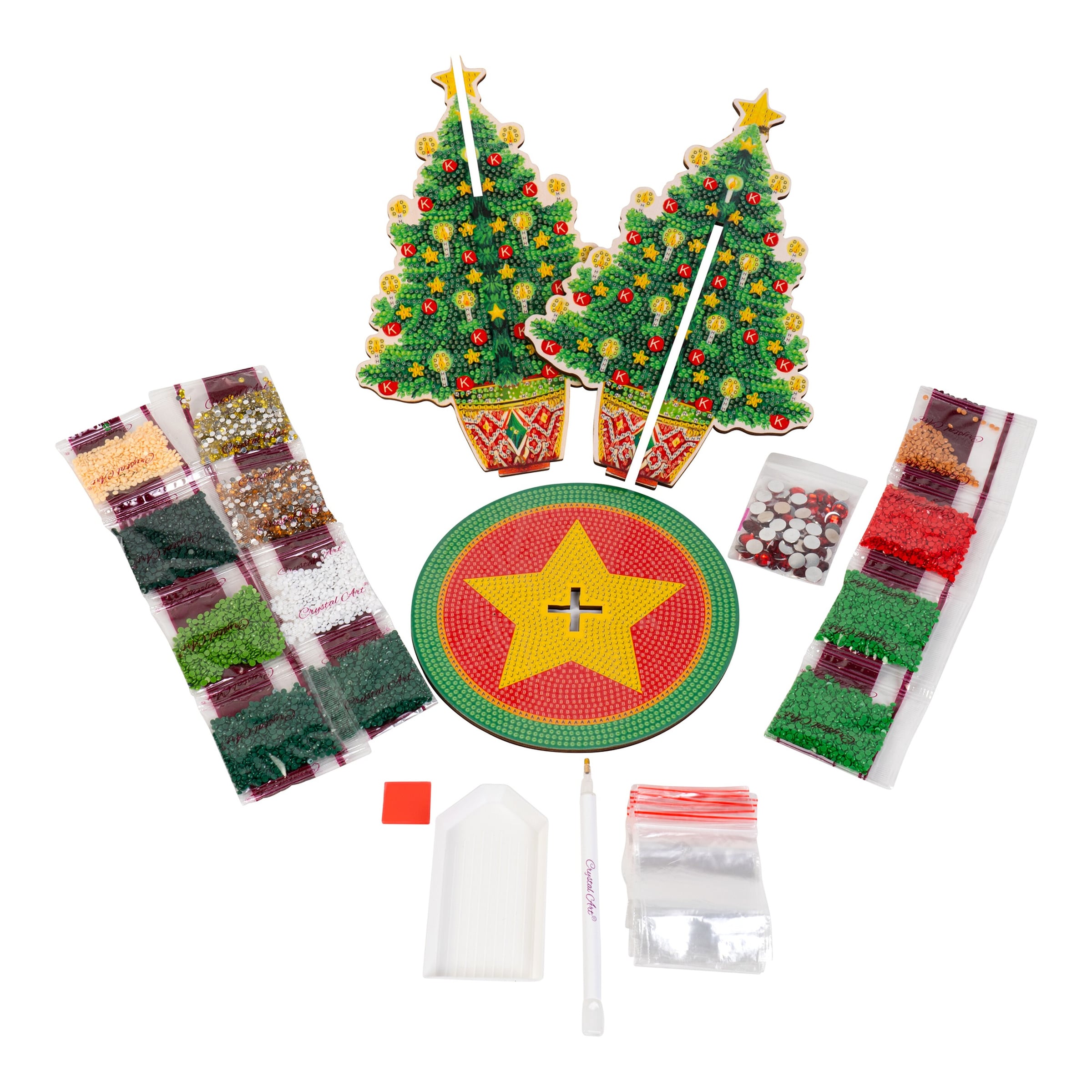 Bastel-Set, Crystal Art „Weihnachtsbaum“