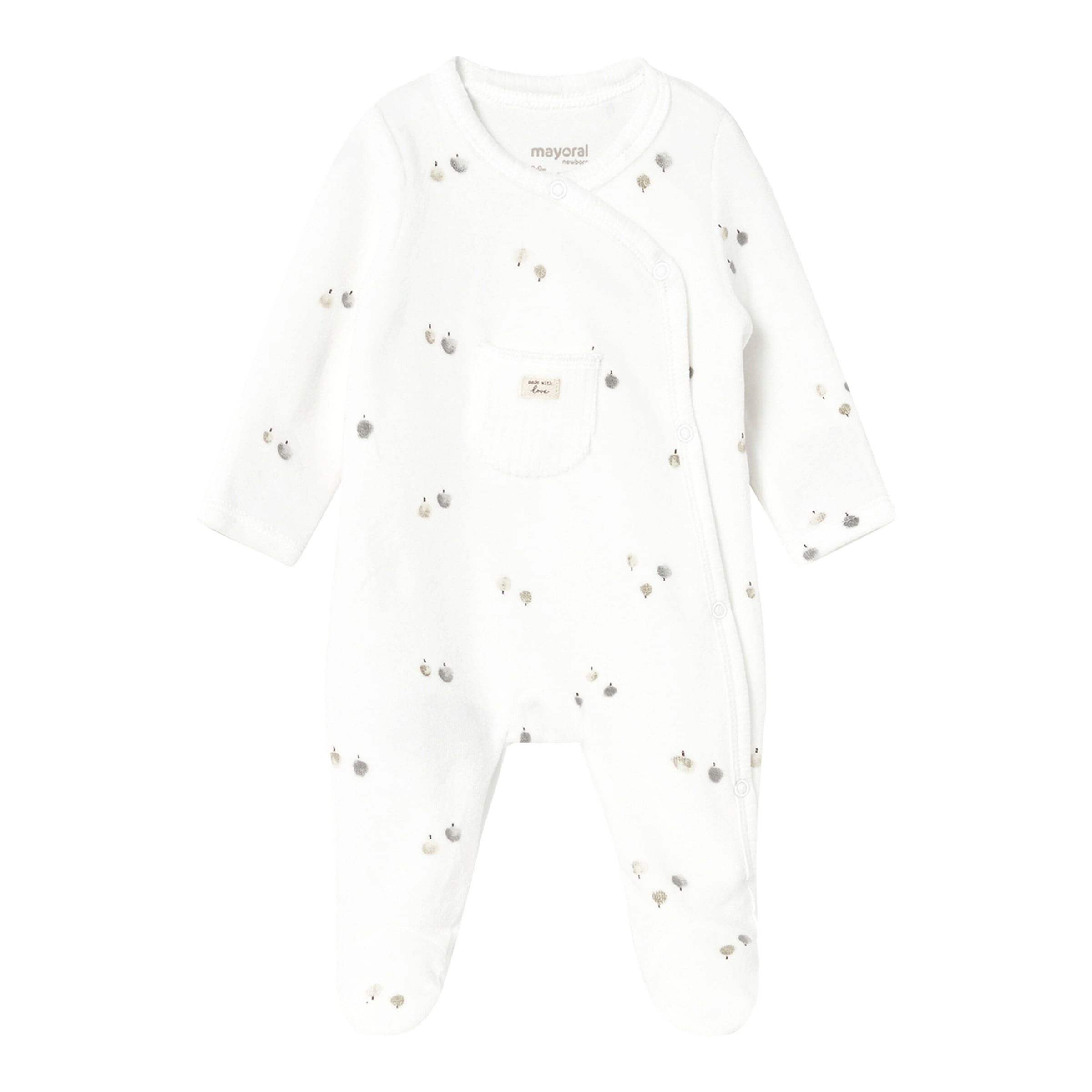 Nicki-Overall mit Fuß Äpfel