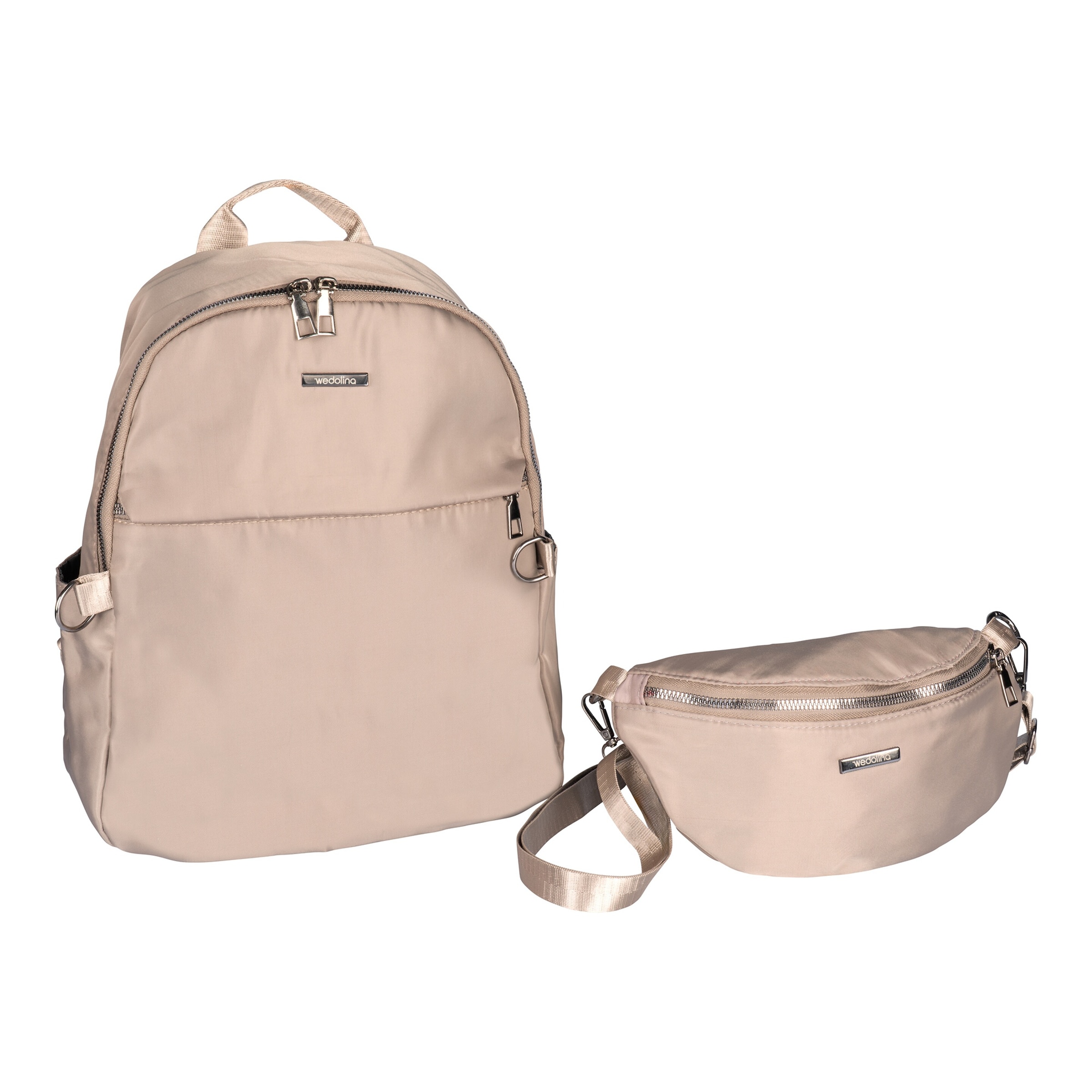 Rucksack & Bauchtasche „2 in 1“