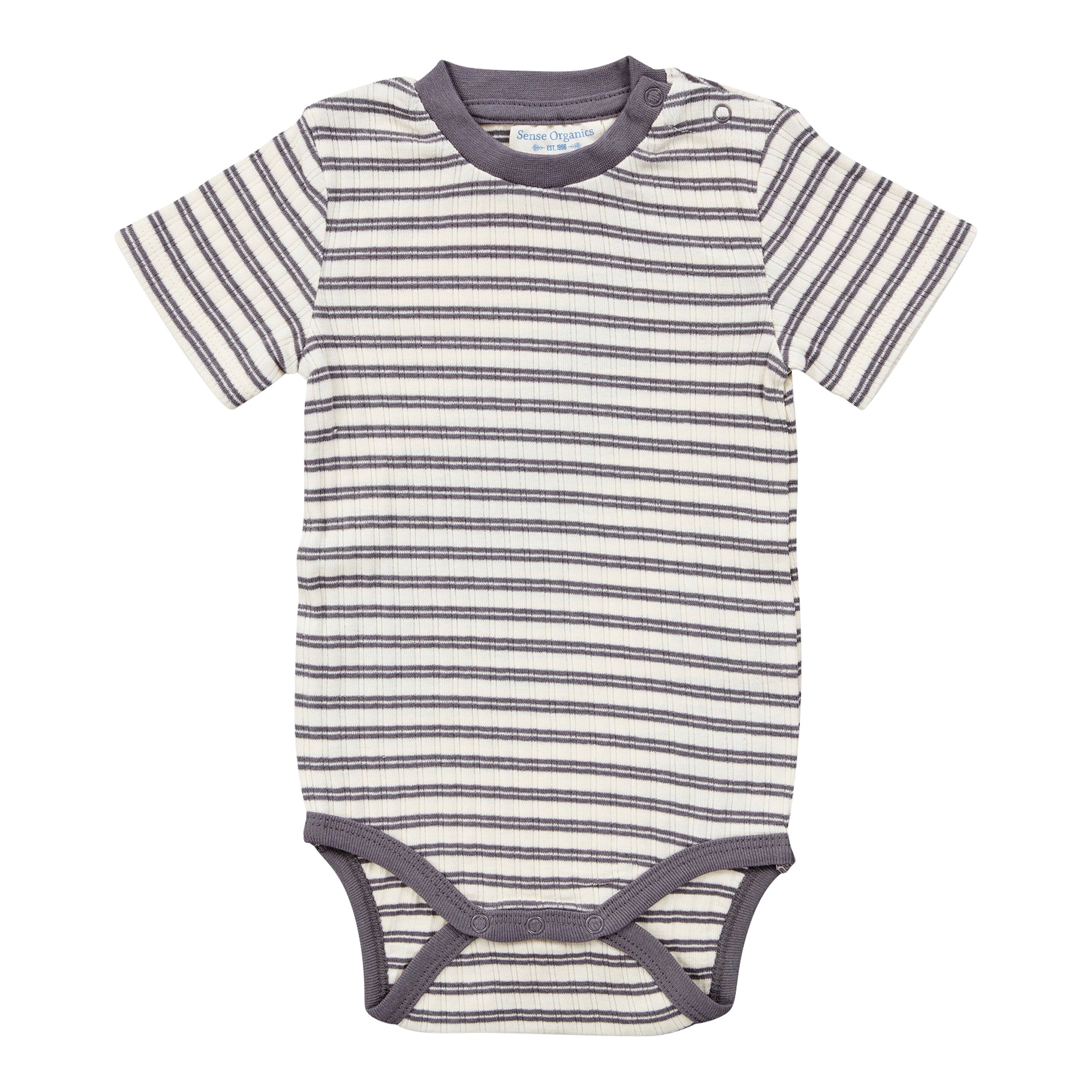 Body kurzarm Ringel Rippqualität