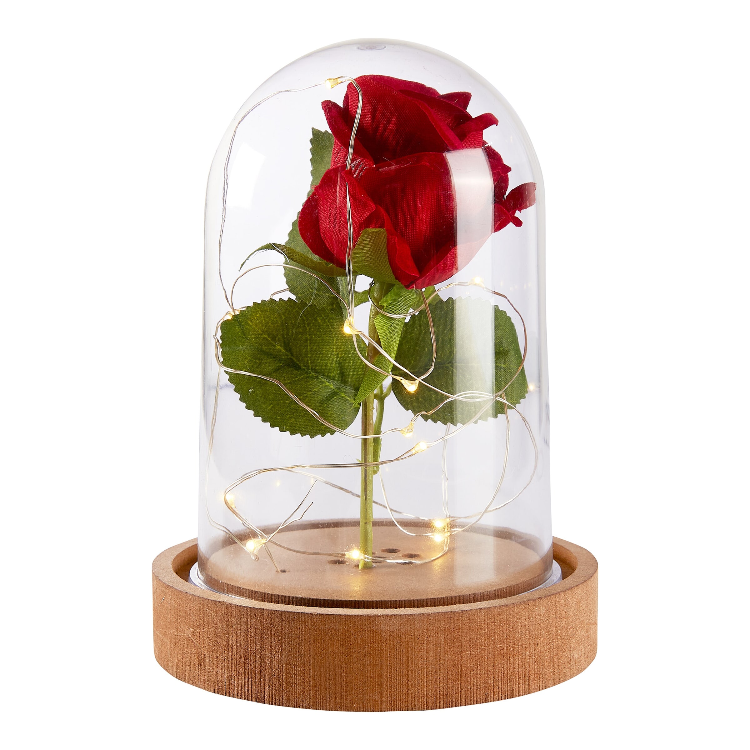 LED-Glas 'Ewige Rose' mit Musik