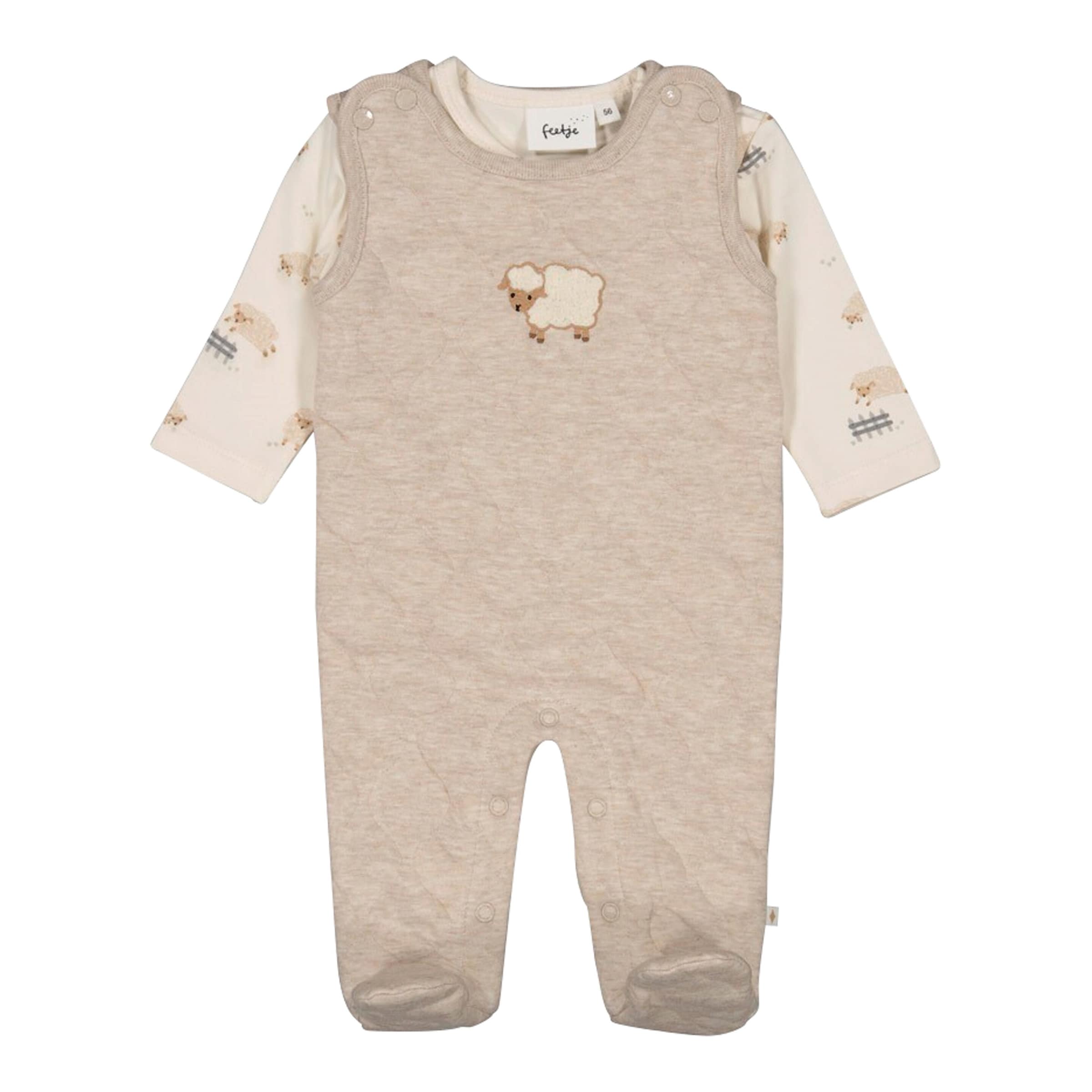 Strampler-Set Schafe gequiltet
