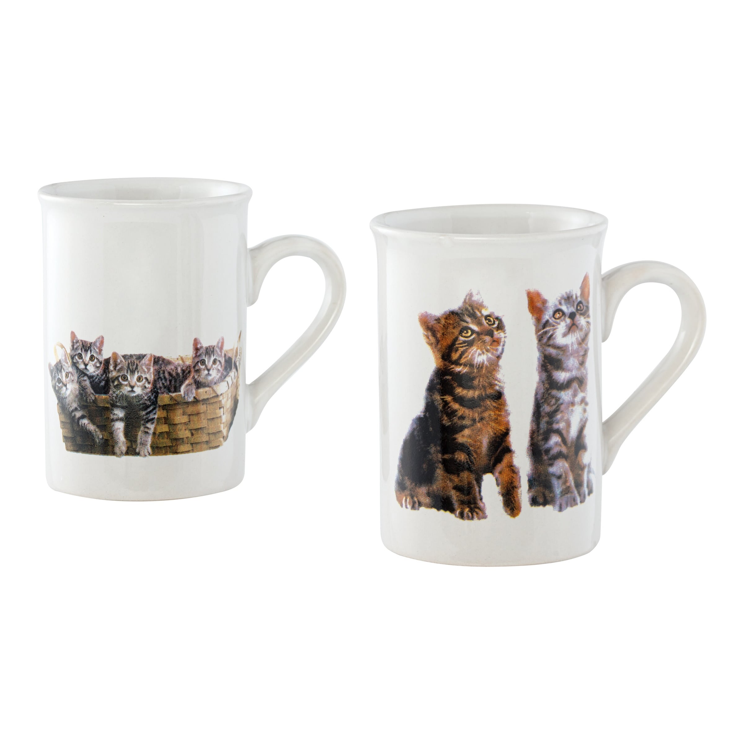 Porzellan-Tassen-Set ­„Kätzchen“, 2 Stück je 270 ml
