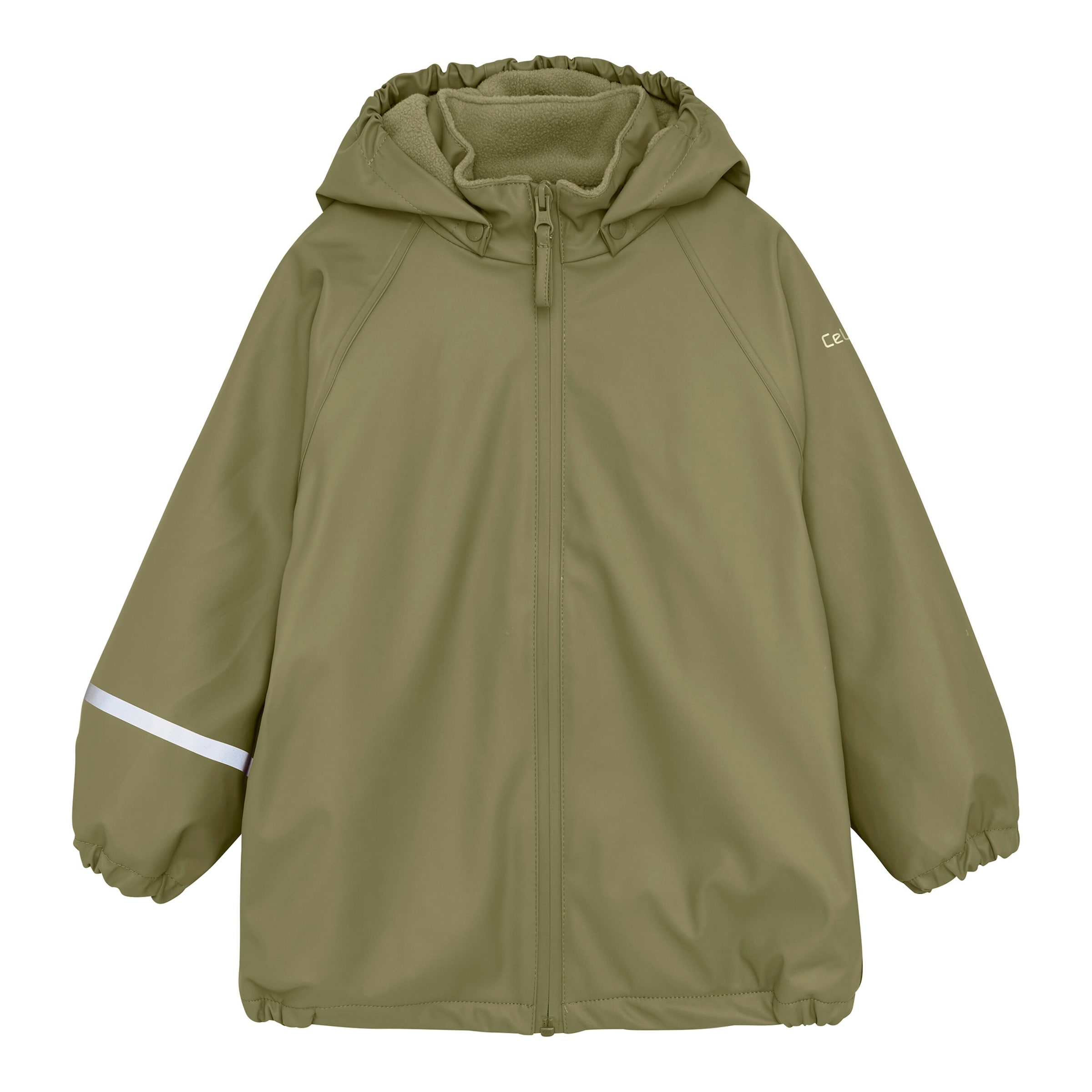 Regenjacke mit abnehmbarer Kapuze gefüttert