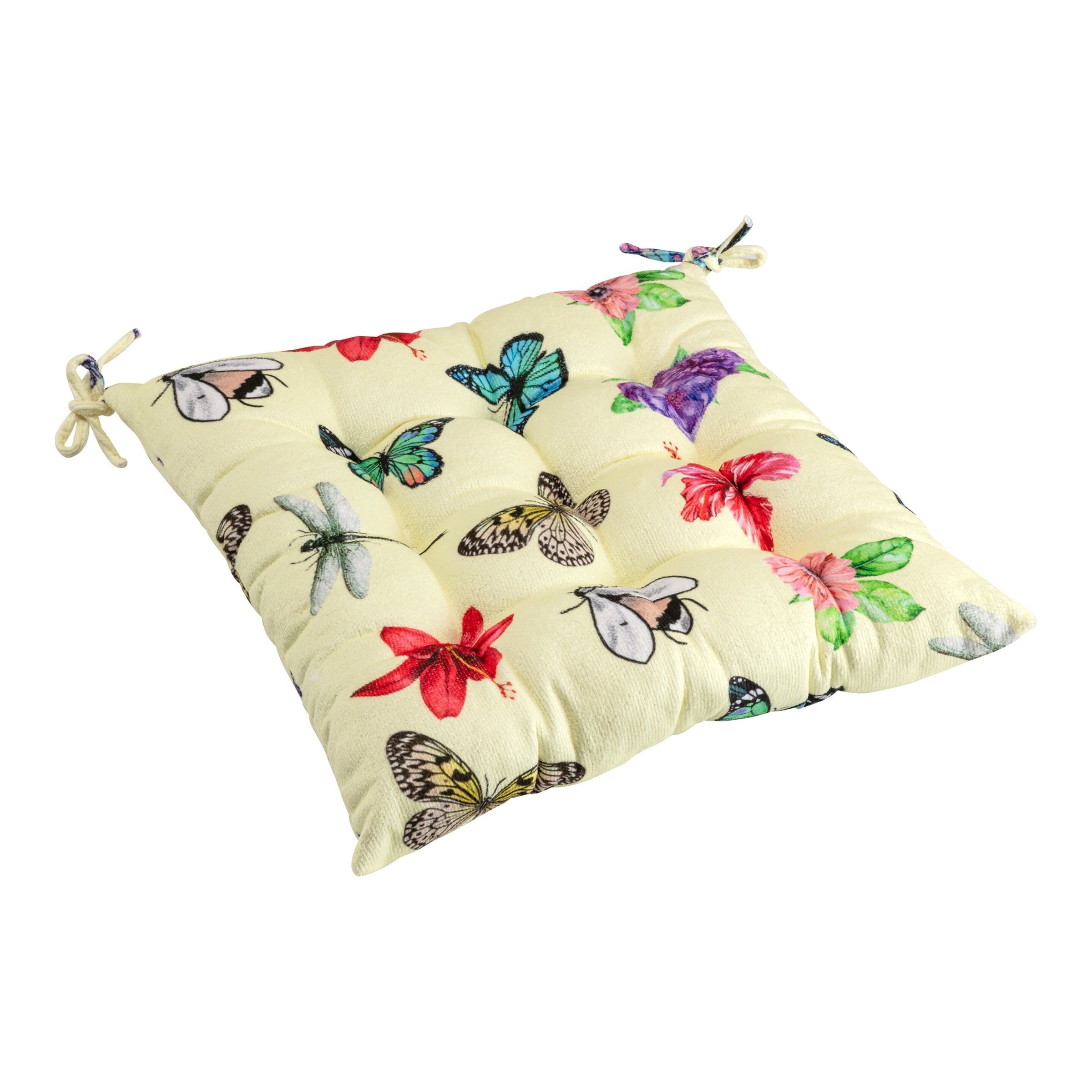 Frottee-Sitzkissen „Schmetterling“