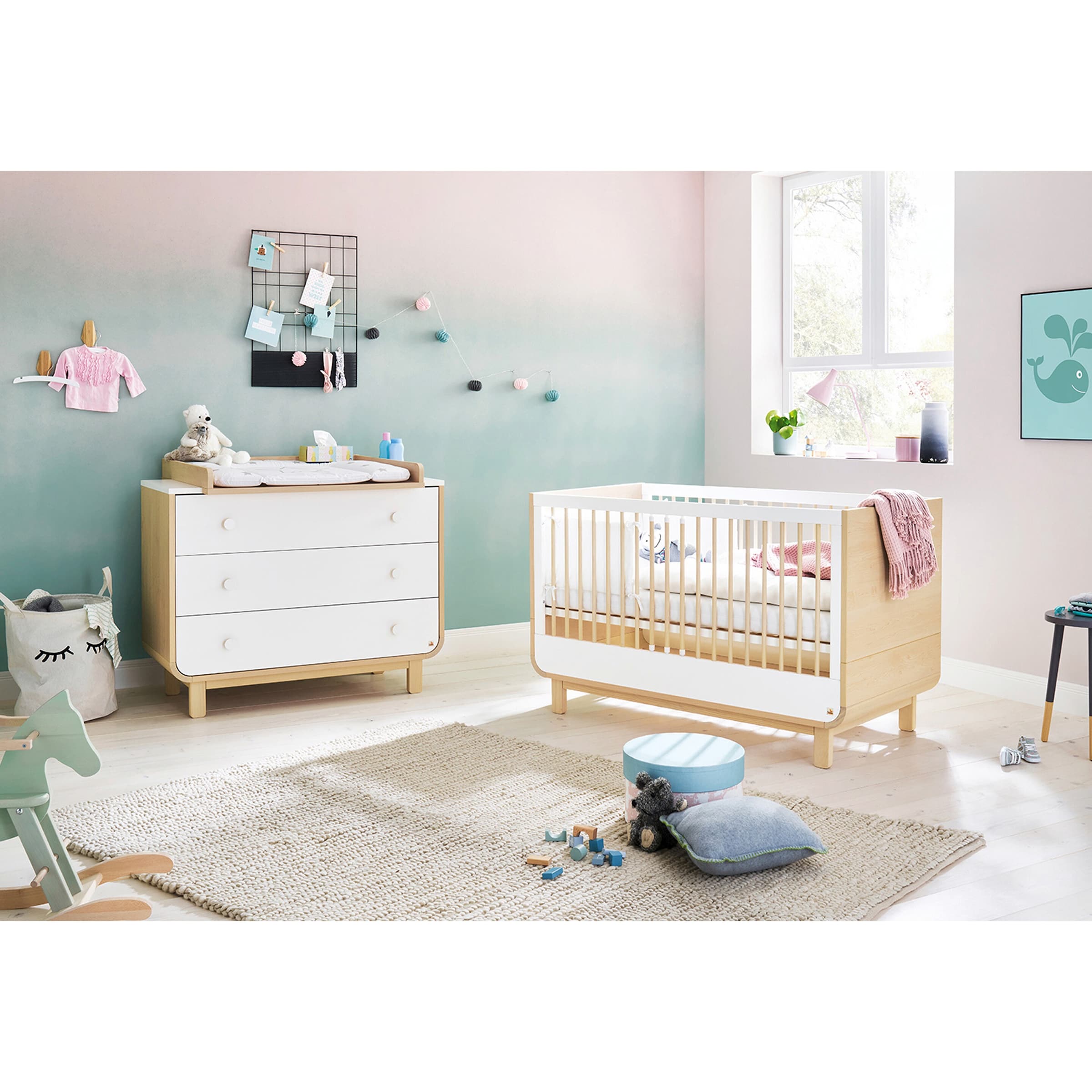 2-tlg. Babyzimmer Round breit