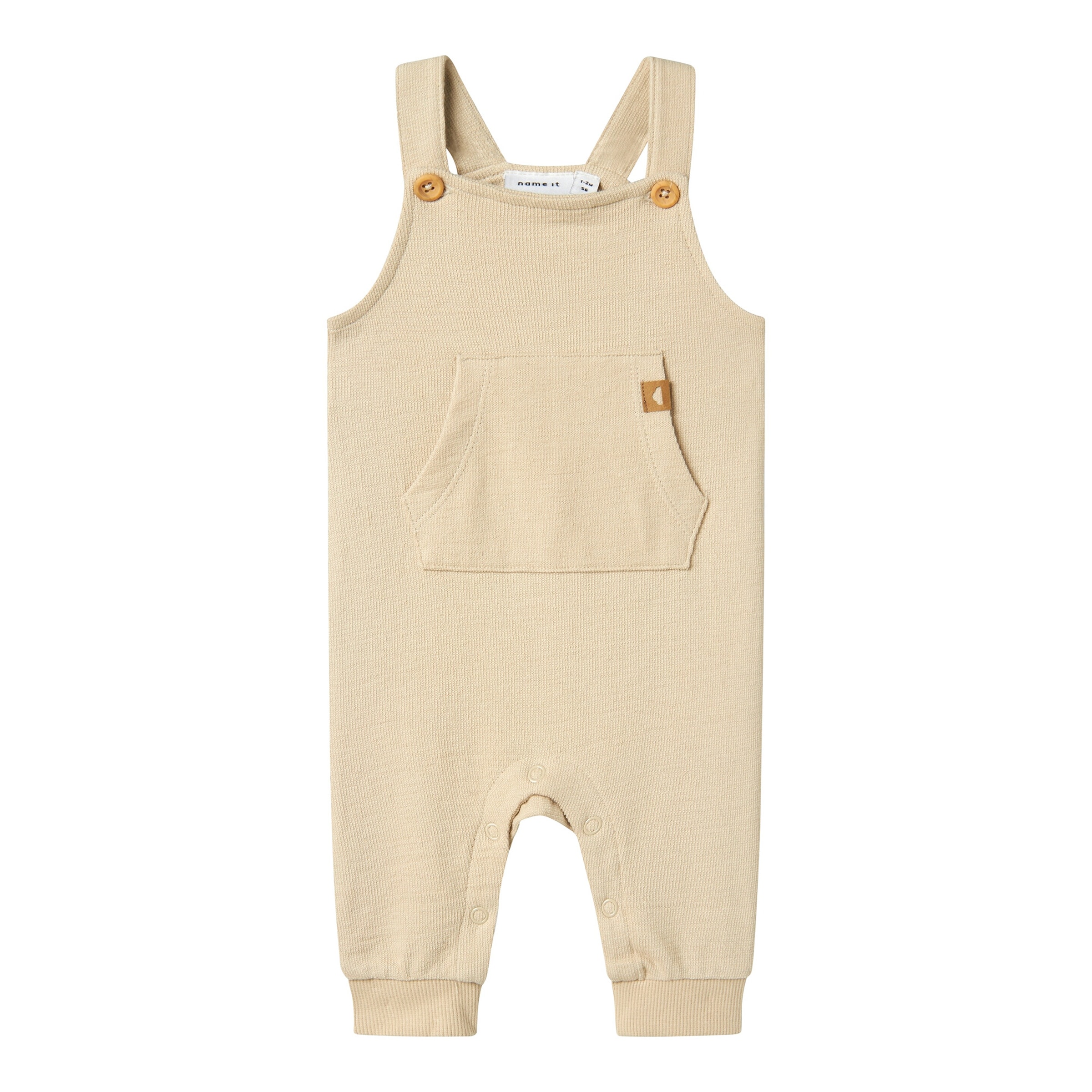 Sweat-Latzhose mit Tasche