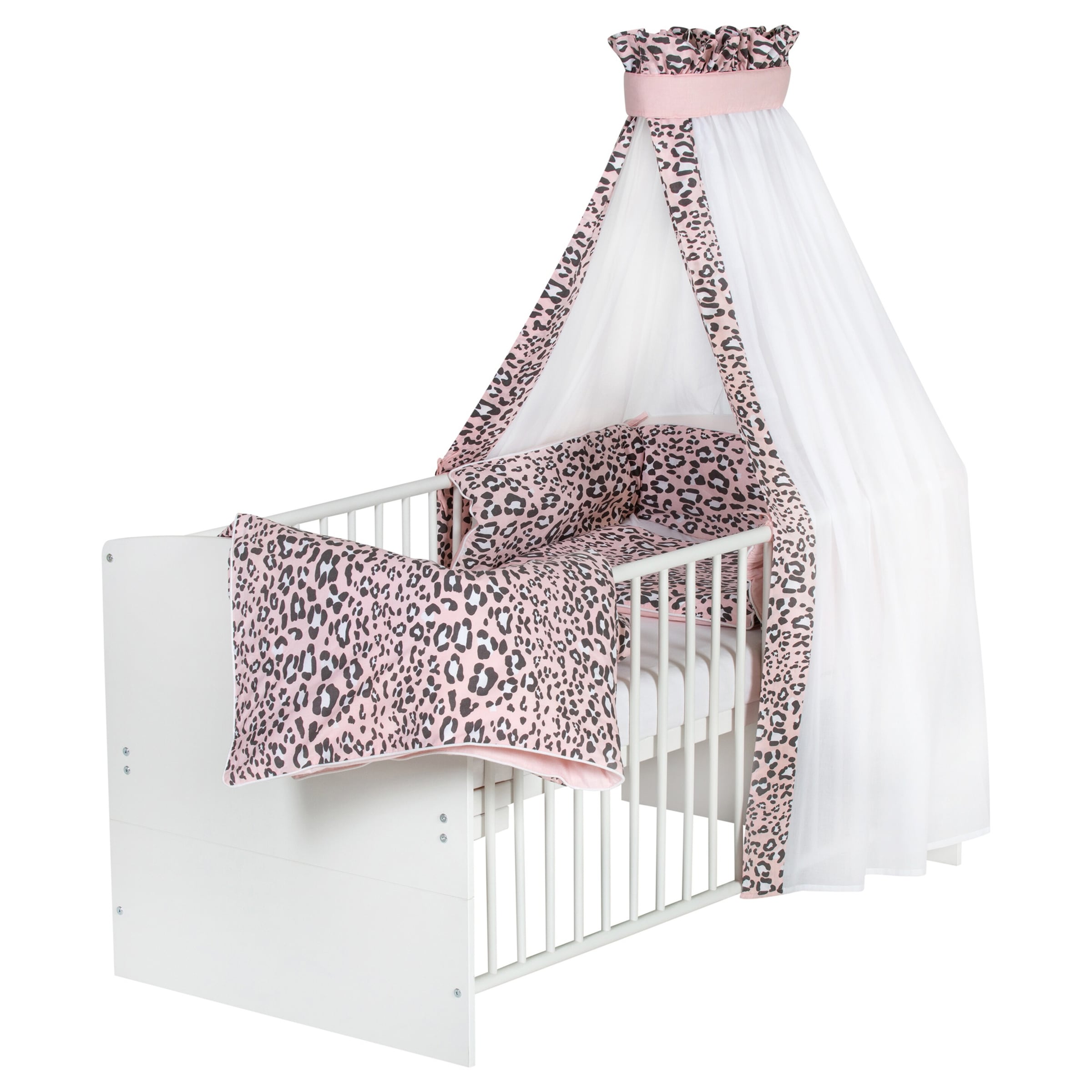 Babybett mit Ausstattung Classic White 70x140 cm