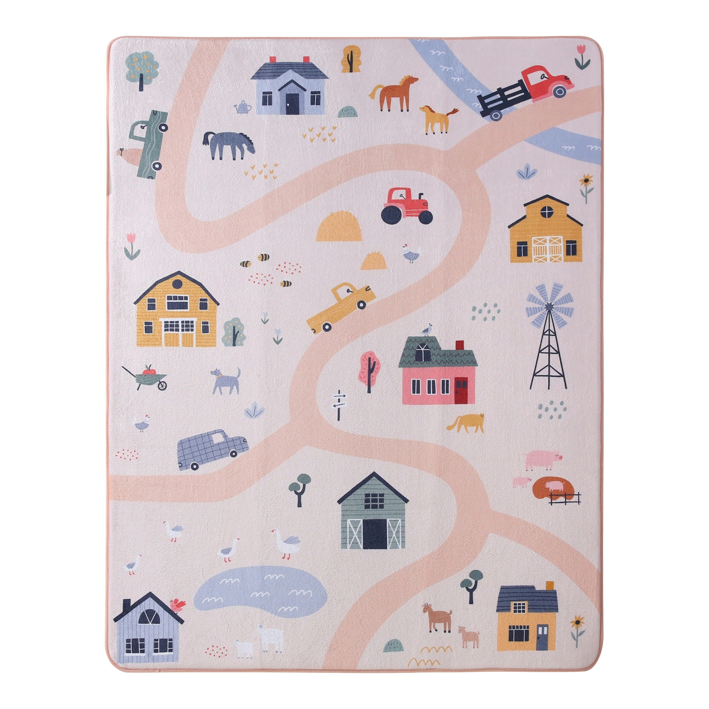 Kinderteppich mit Memory-Schaum 120x160