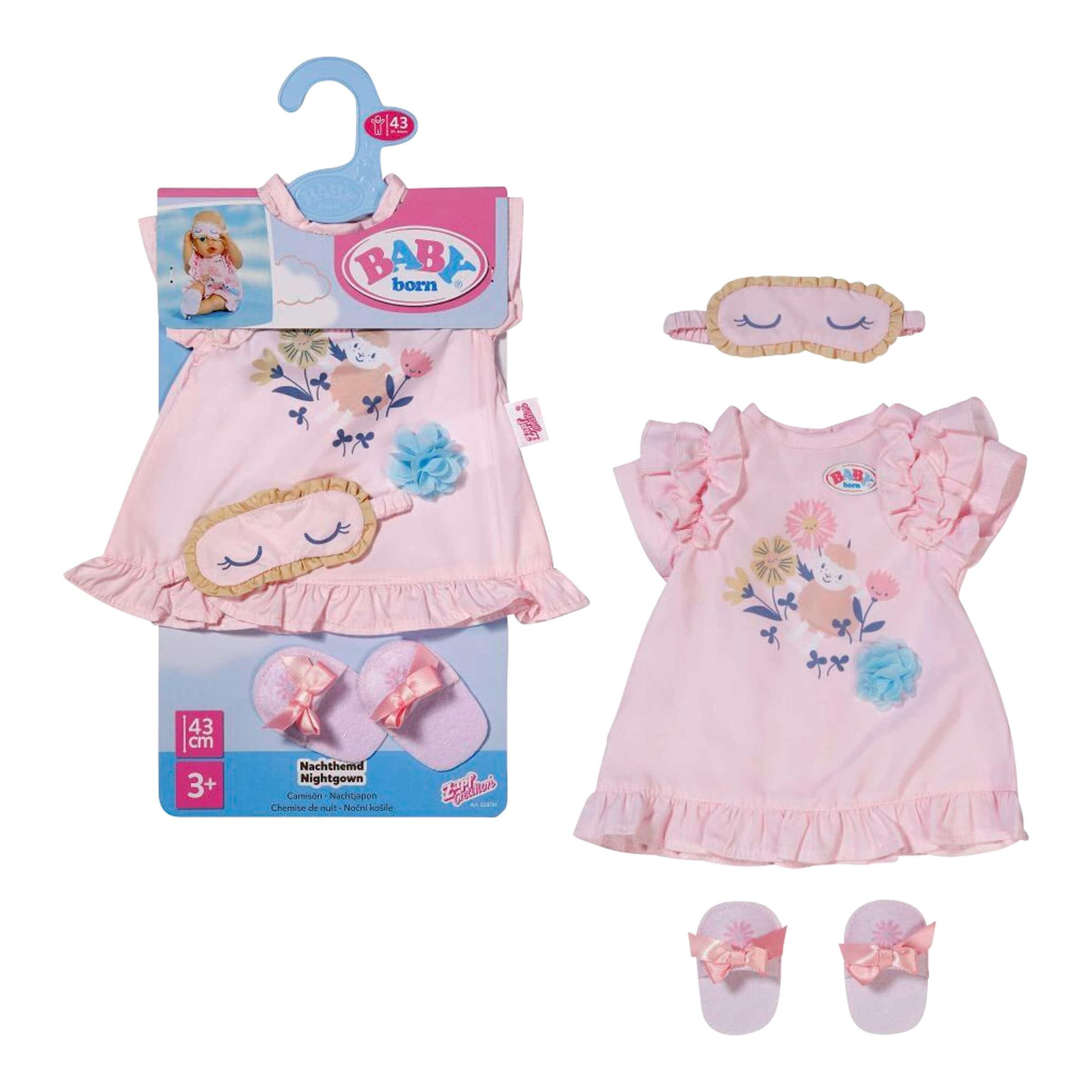 Puppen Outfit Nachthemd 43 cm