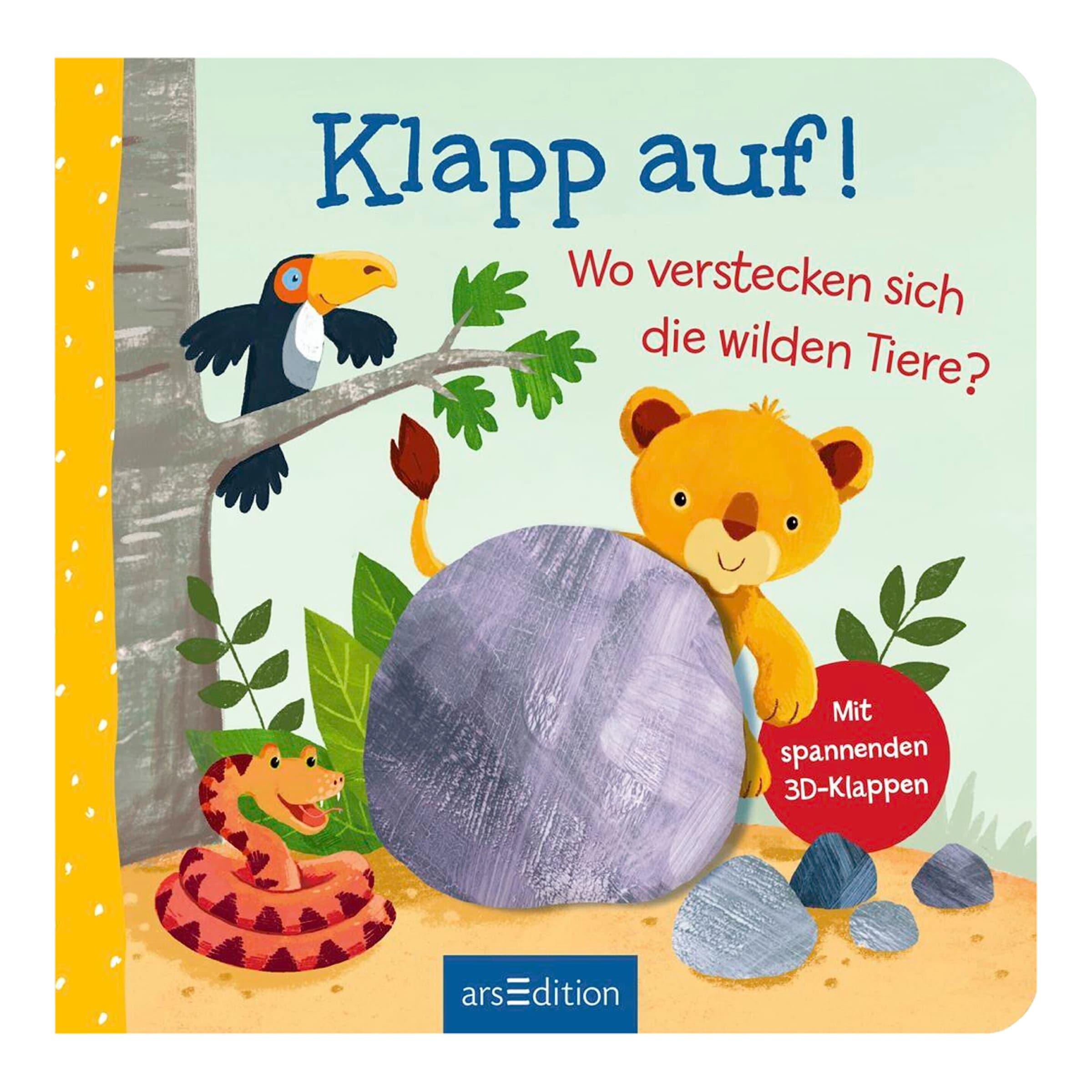 Pappbilderbücher Klapp auf! Wo verstecken sich die wilden Tiere?