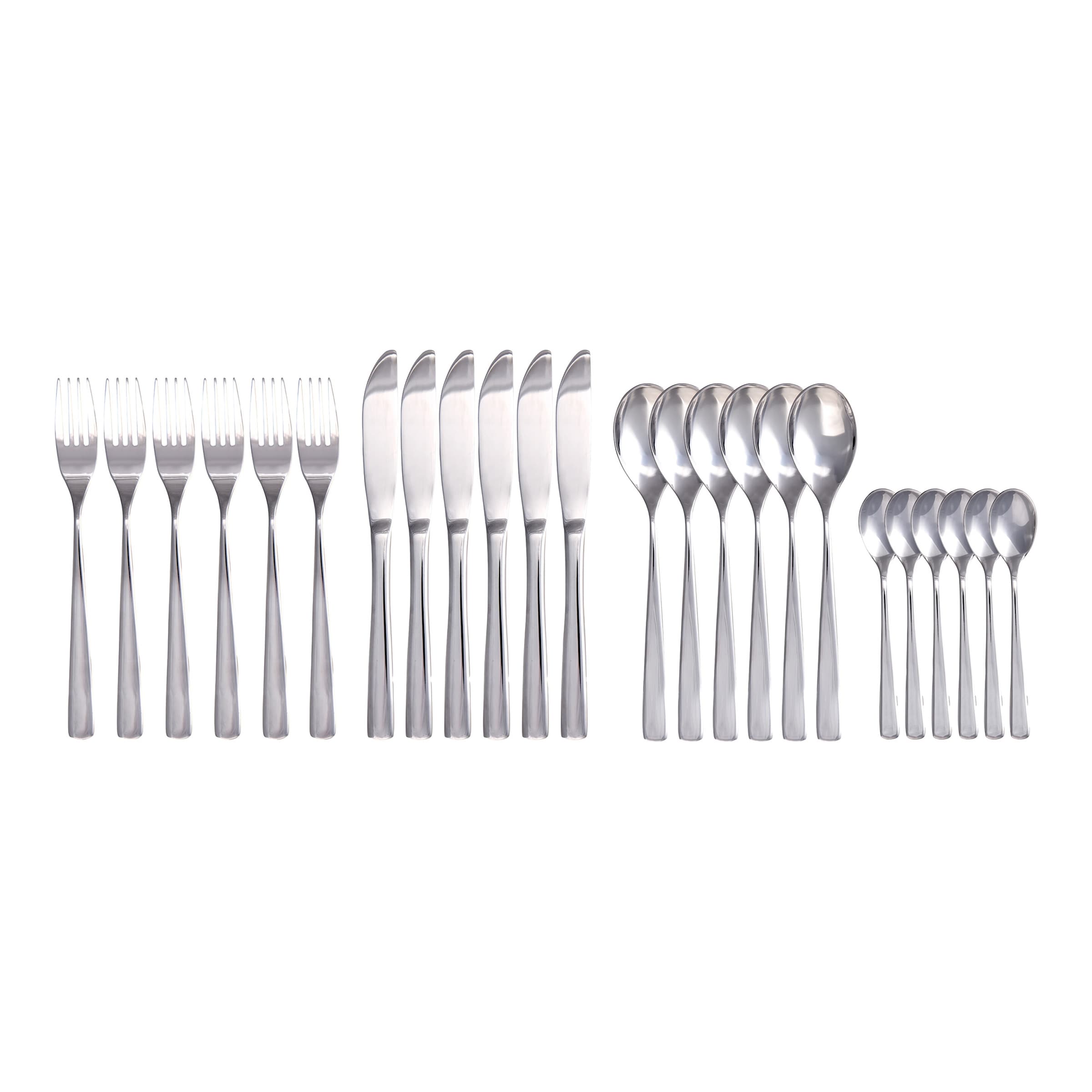 genialoEdelstahl-Besteck-Set „Gala“, 24-teilig