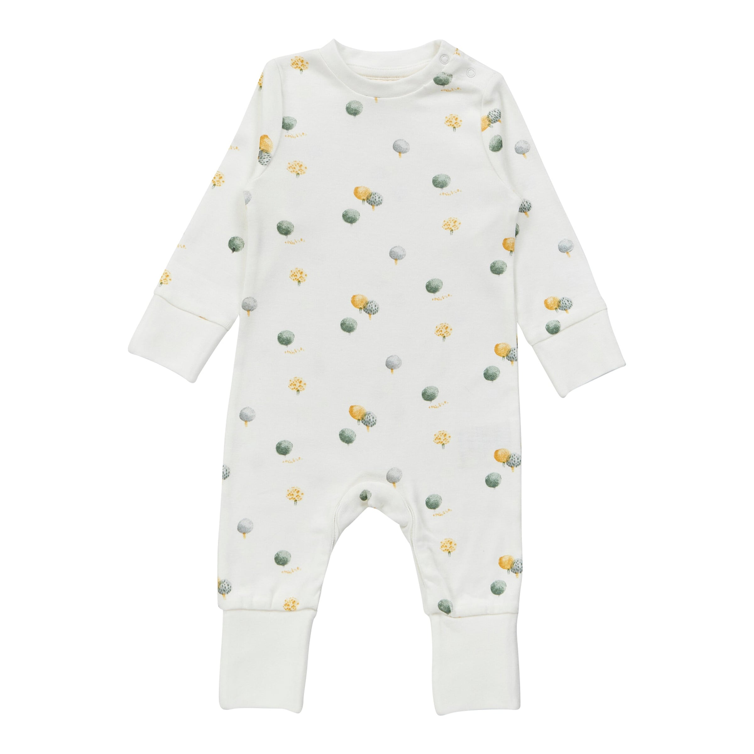 Overall mit Klappfuß Bäume