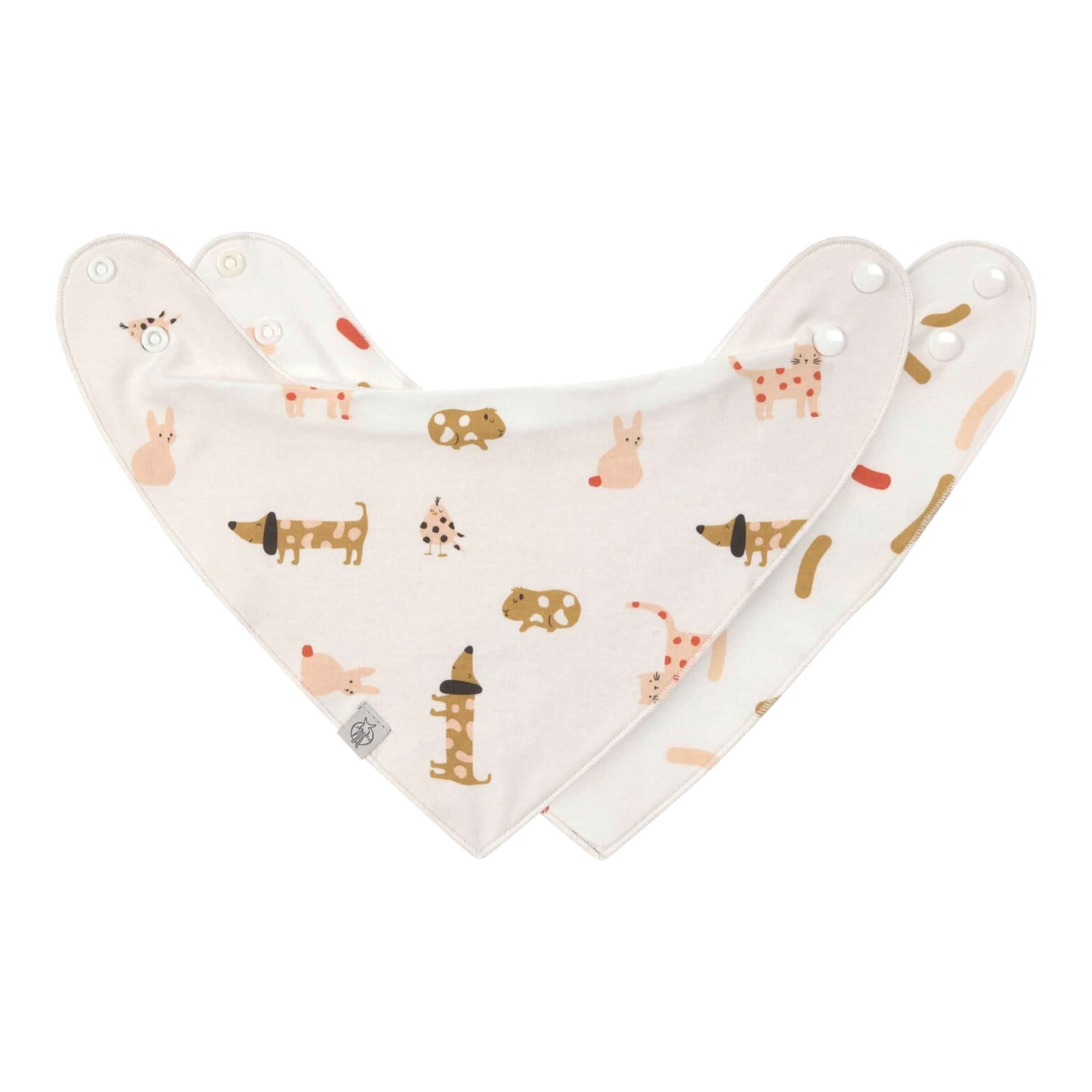 2er-Pack Dreieckstücher Tiere