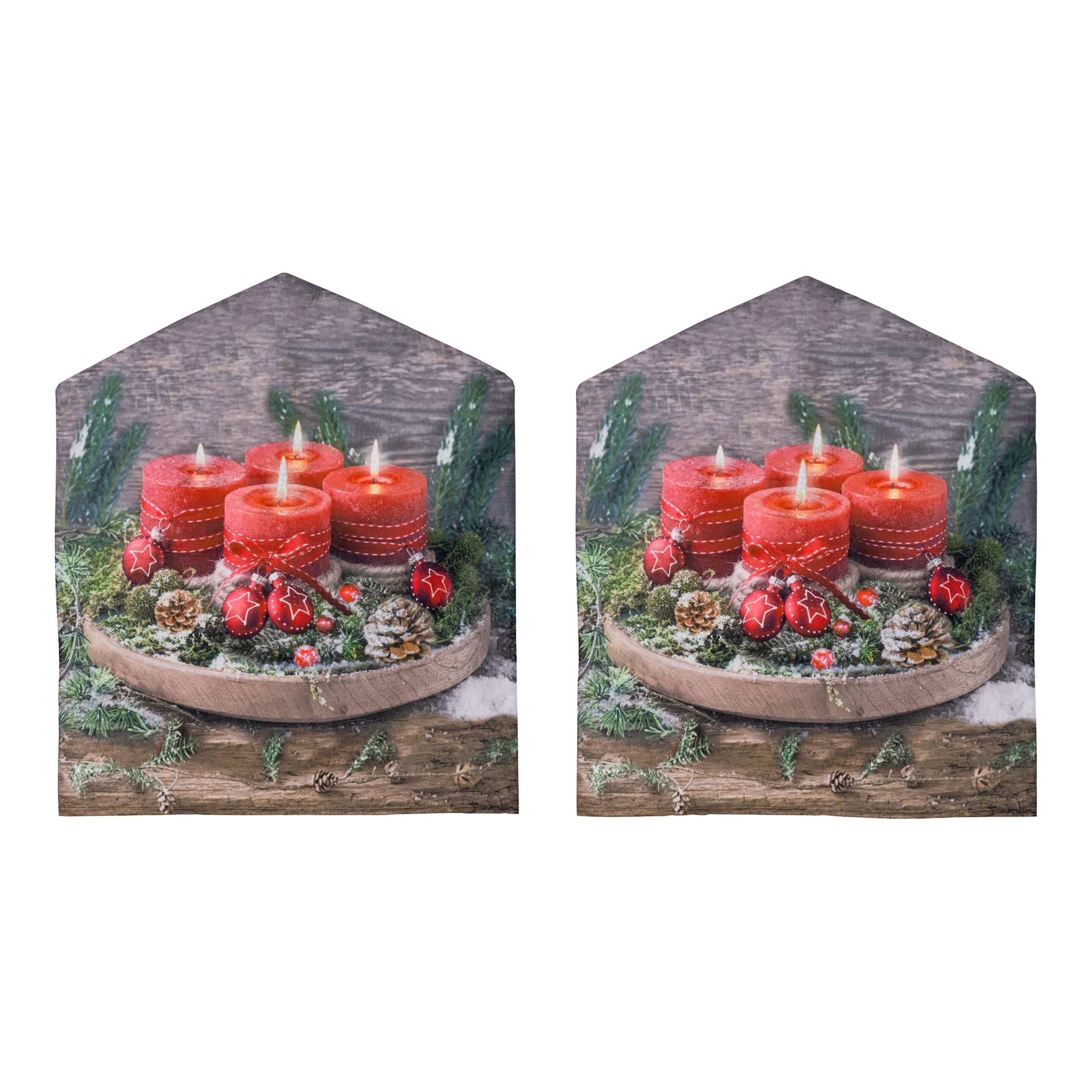 LED-Stuhlhussen „Advent“, 2 Stück