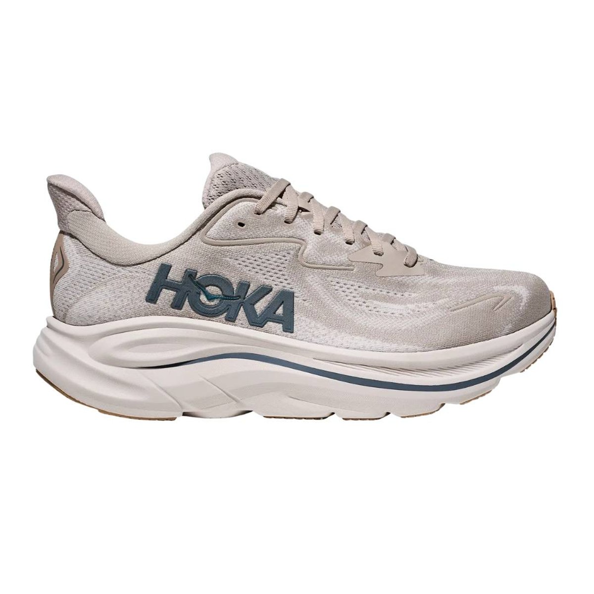 Hoka Clifton 10 Laufschuhe Beige Blau SS26, Größe EU 42 2/3