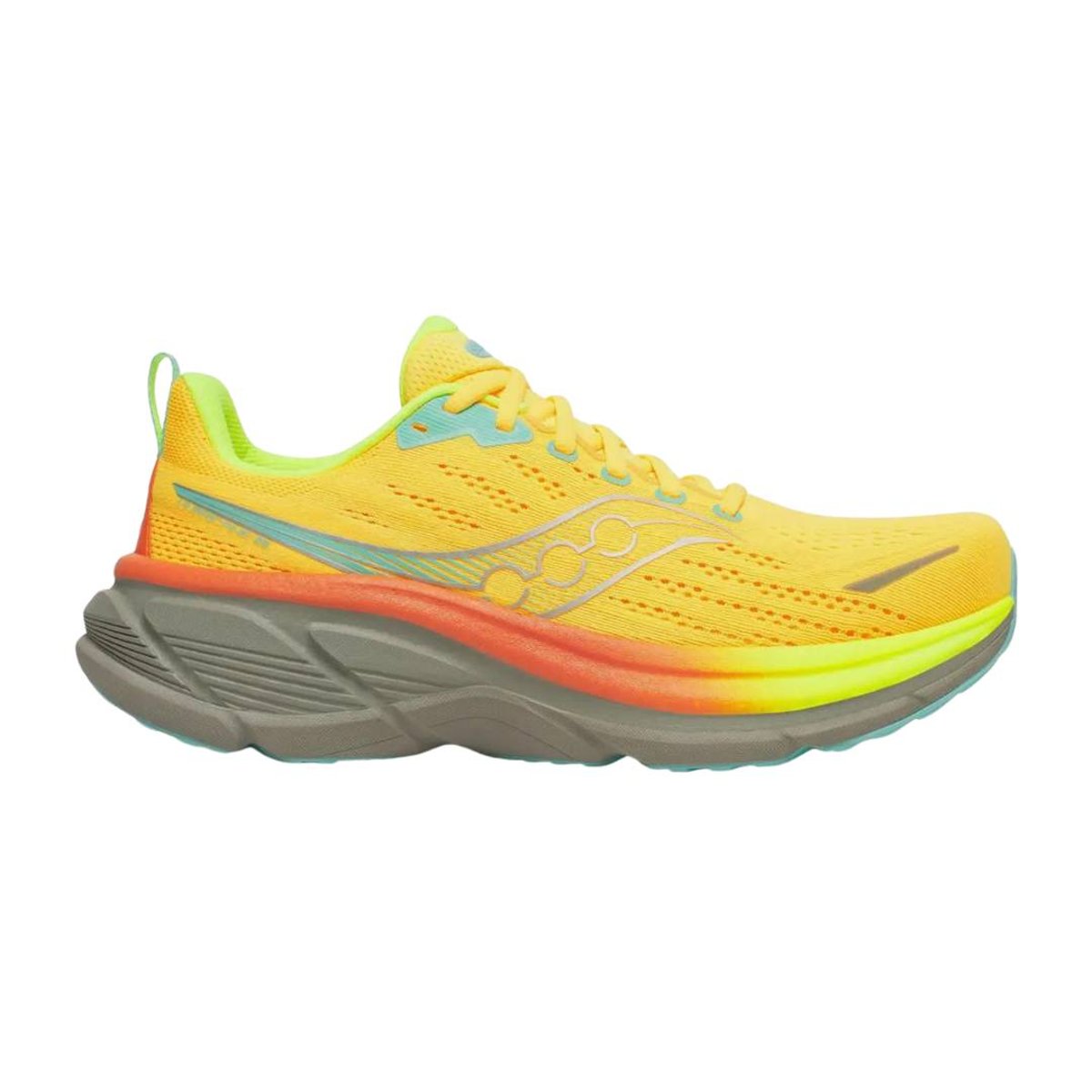 Saucony Hurricane 25 Laufschuhe Gelb Grau SS26, Größe 42 - EUR