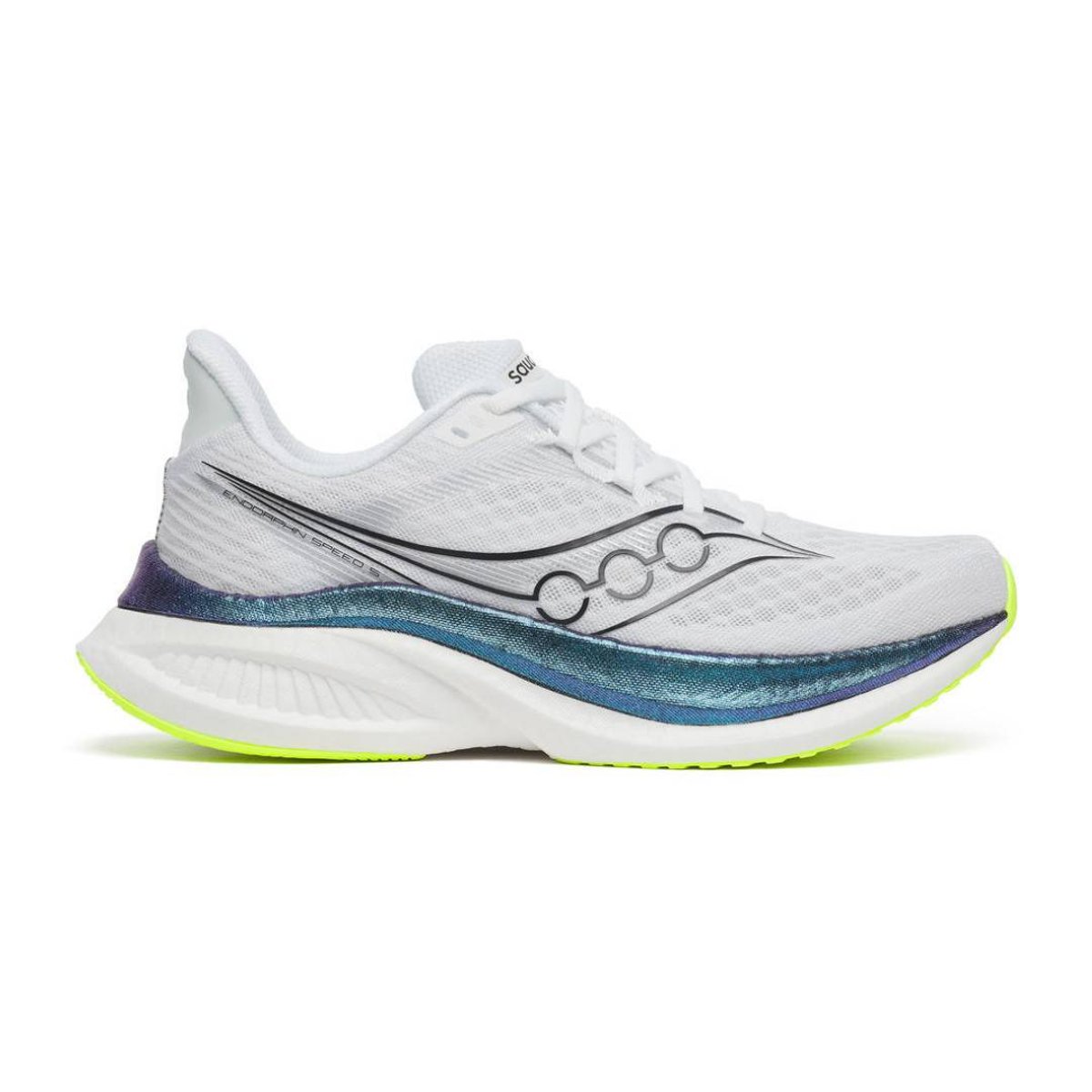 Saucony Endorphin Speed 5 Damen Laufschuhe Weiß Blau SS26, Größe 37 - EUR