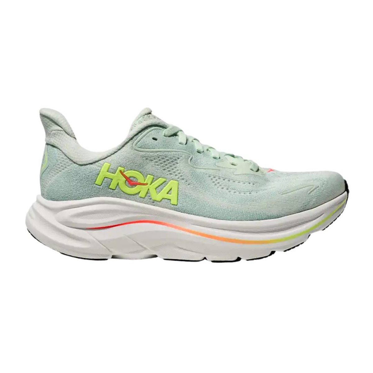 Hoka Clifton 10 Damen Laufschuhe Grau Grün SS26, Größe EU 38