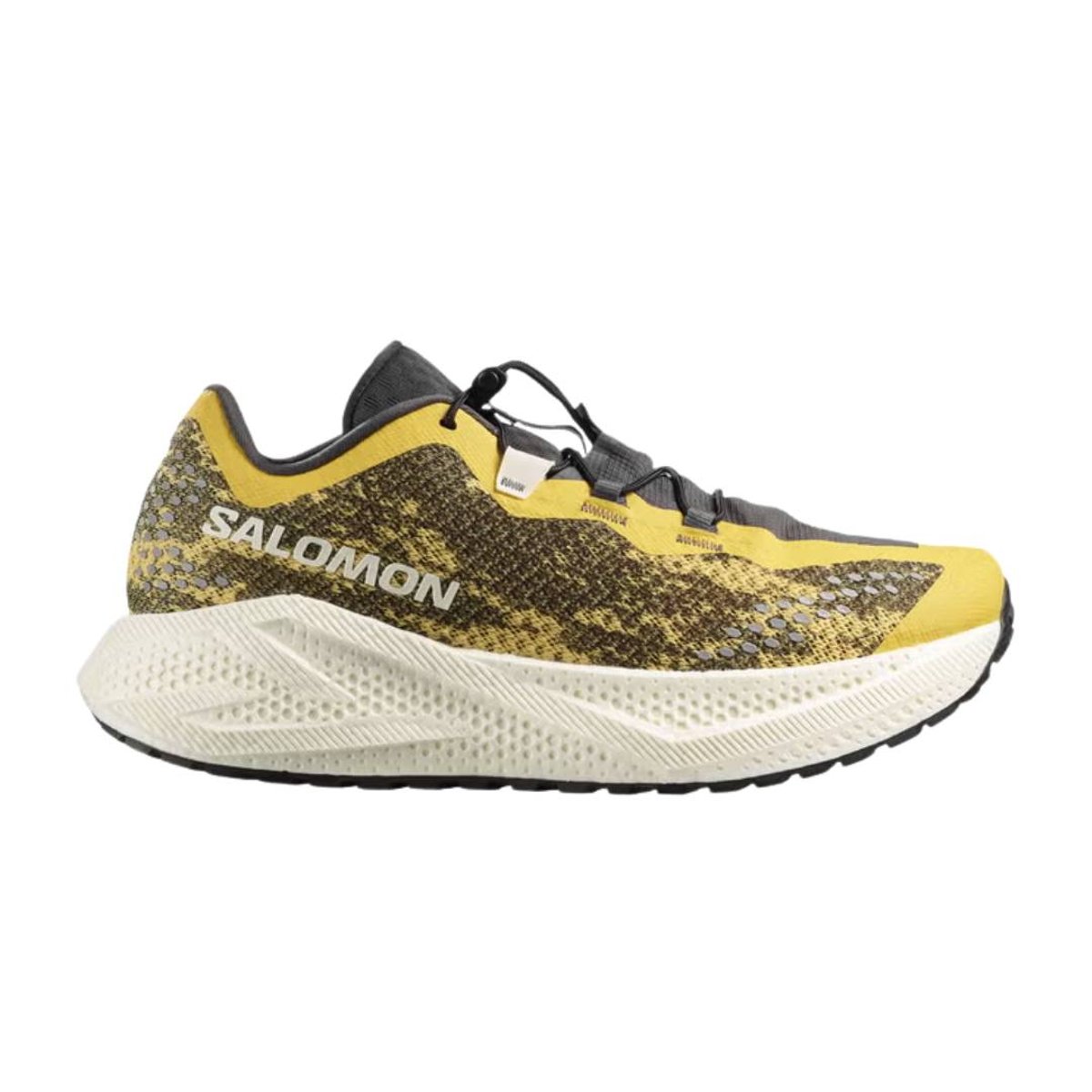 Salomon Aero Glide 4 GRVL Laufschuhe Gelb Schwarz SS26, Größe EU 42