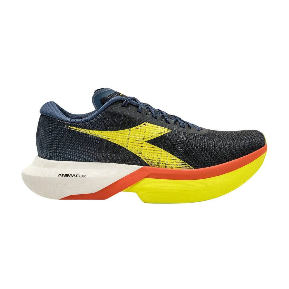 Diadora Gara Carbon 3 Laufschuhe Schwarz Gelb SS26 Unisex, Größe 40,5 - EUR