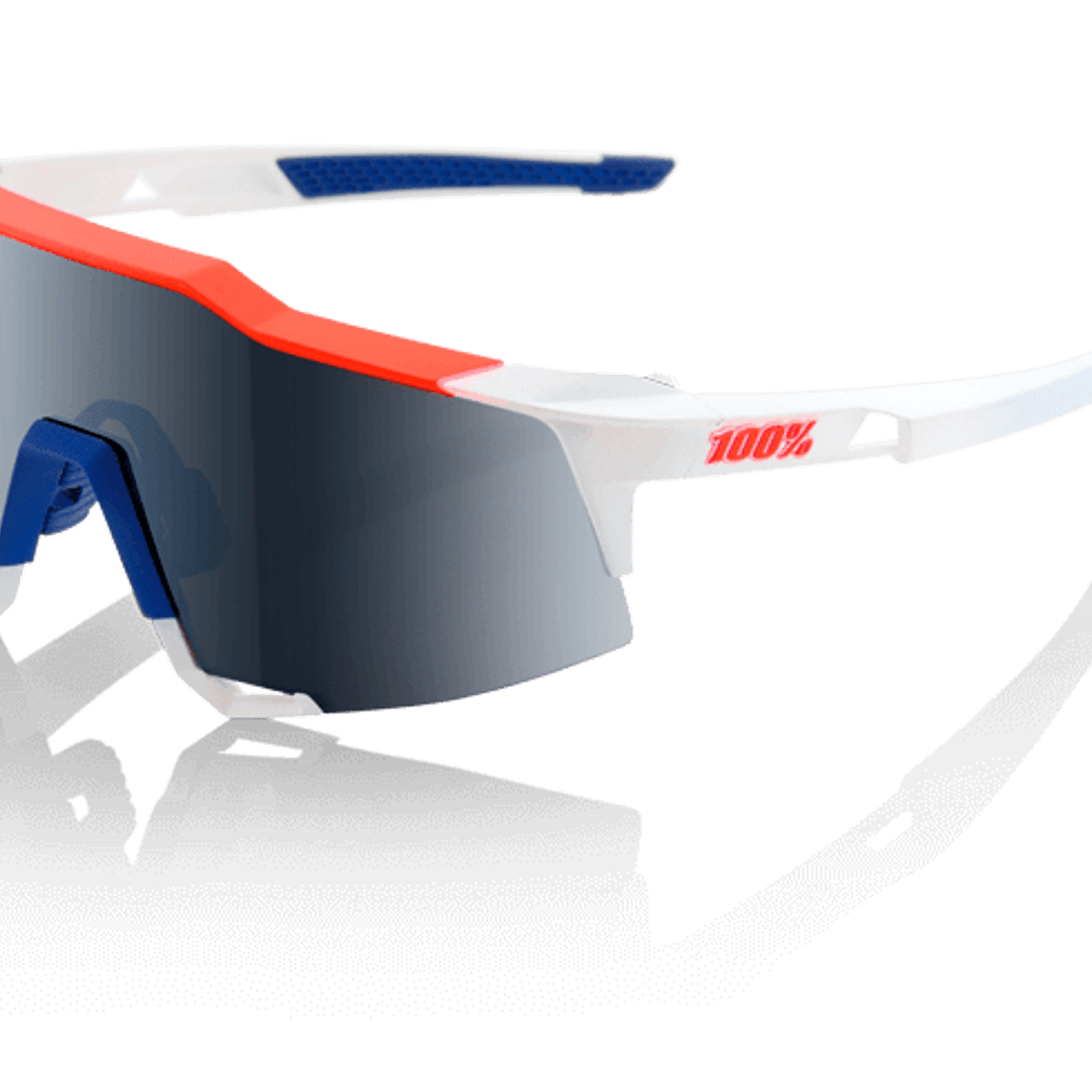 Brille 100% Speedcraft Gamma Ray LL Dunkelgraue Spiegellinse (Dunkelgrauer Spiegel)