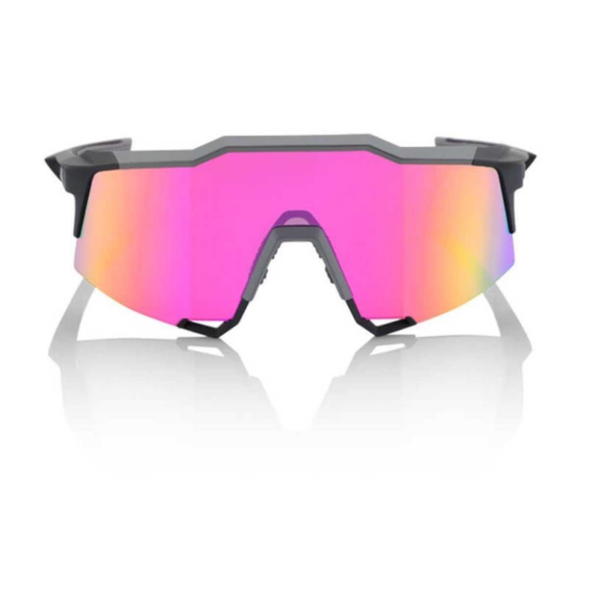 Brille 100% Speedcraft Soft Tact Graphite LL (MULTILAYER PURPLE MIRROR LENS)