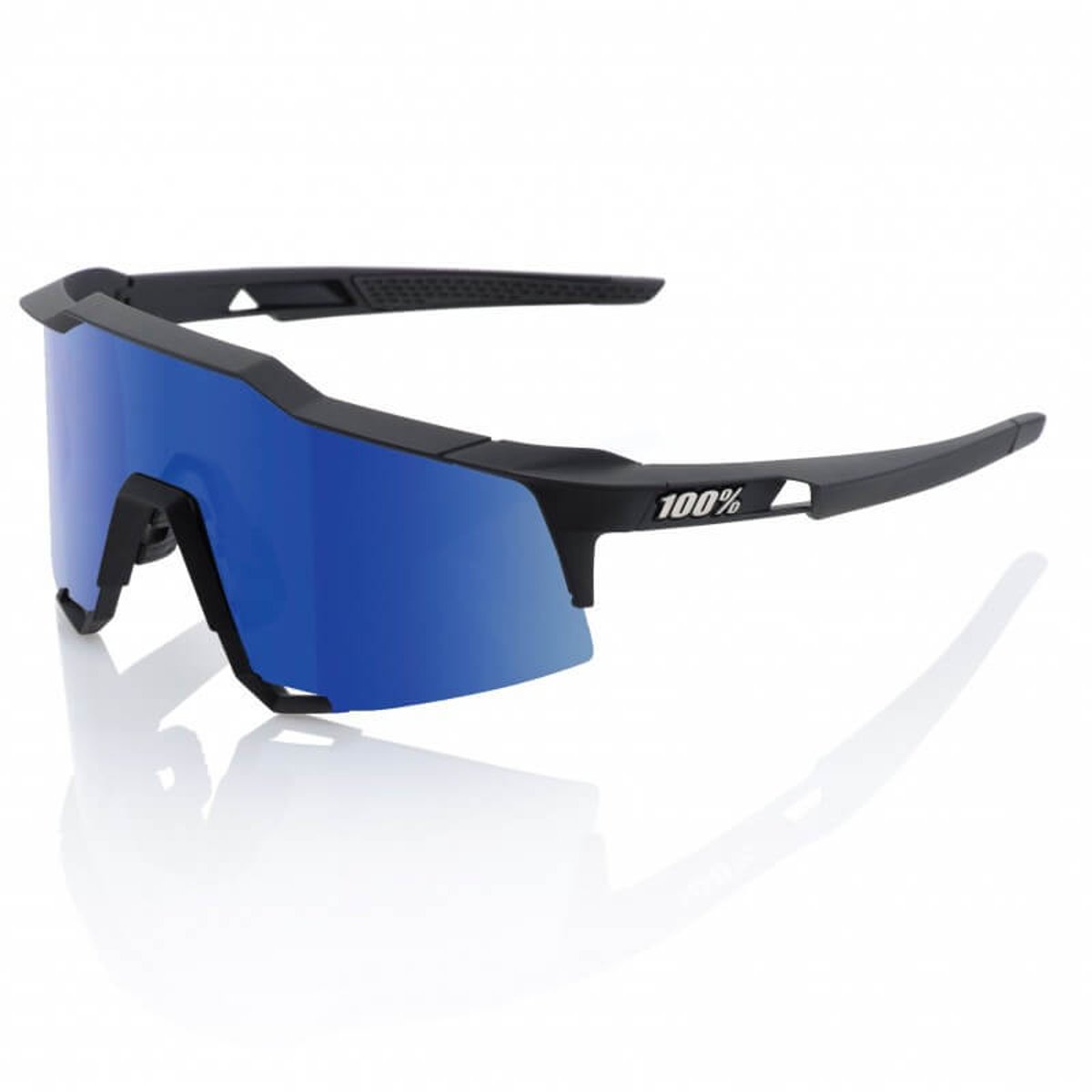 Brille 100% Speedcraft Soft Tact Schwarz LL (ICE MIRROR LENS)