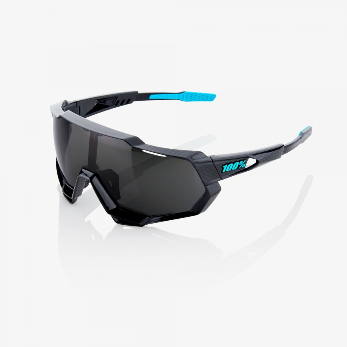Brille 100% polierte Speedtrap schwarze Spiegellinse