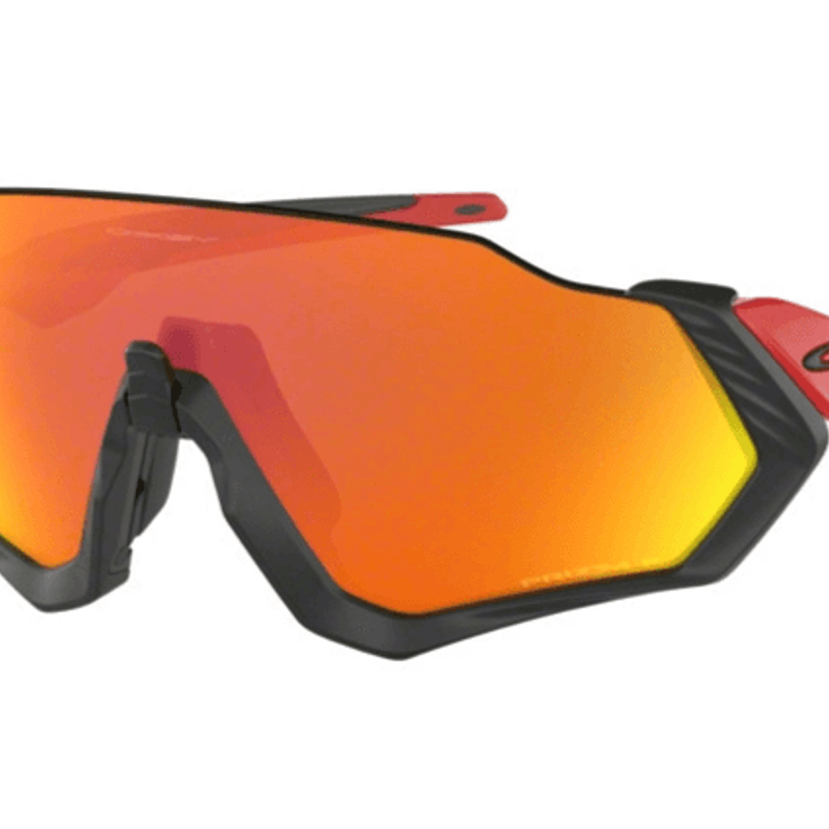 Oakley Fliegerjacke Prizm Ruby Polarisierte schwarze Sonnenbrille