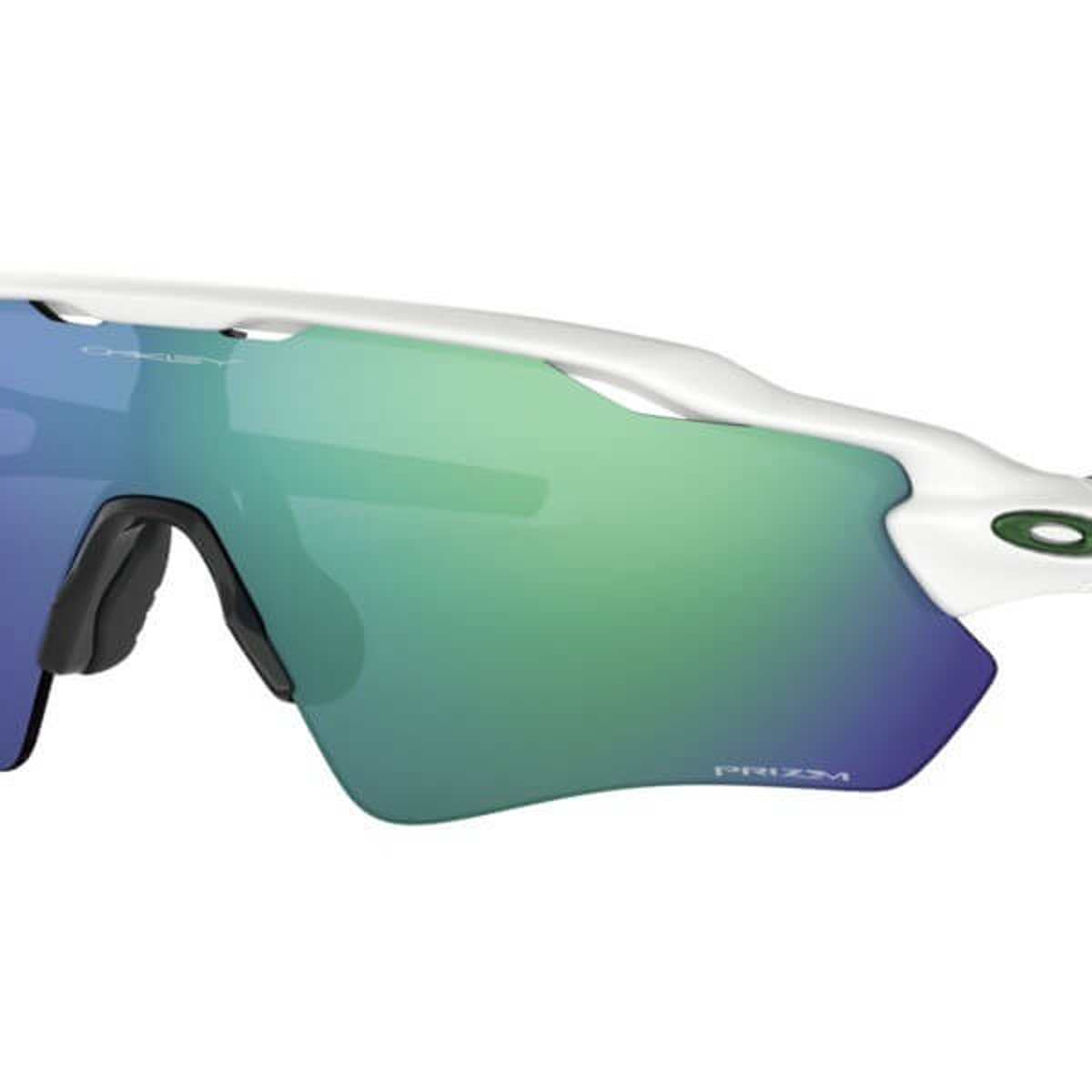 Oakley RADAR EV PATH Laufbrille Prizm Team Farben Poliert Weiß Prizm Jade Iridium