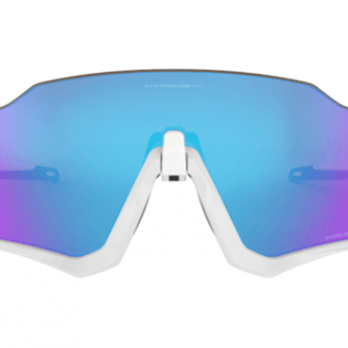Oakley Fliegerjacke Brille Mattweiß Prizm Saphir Iridium