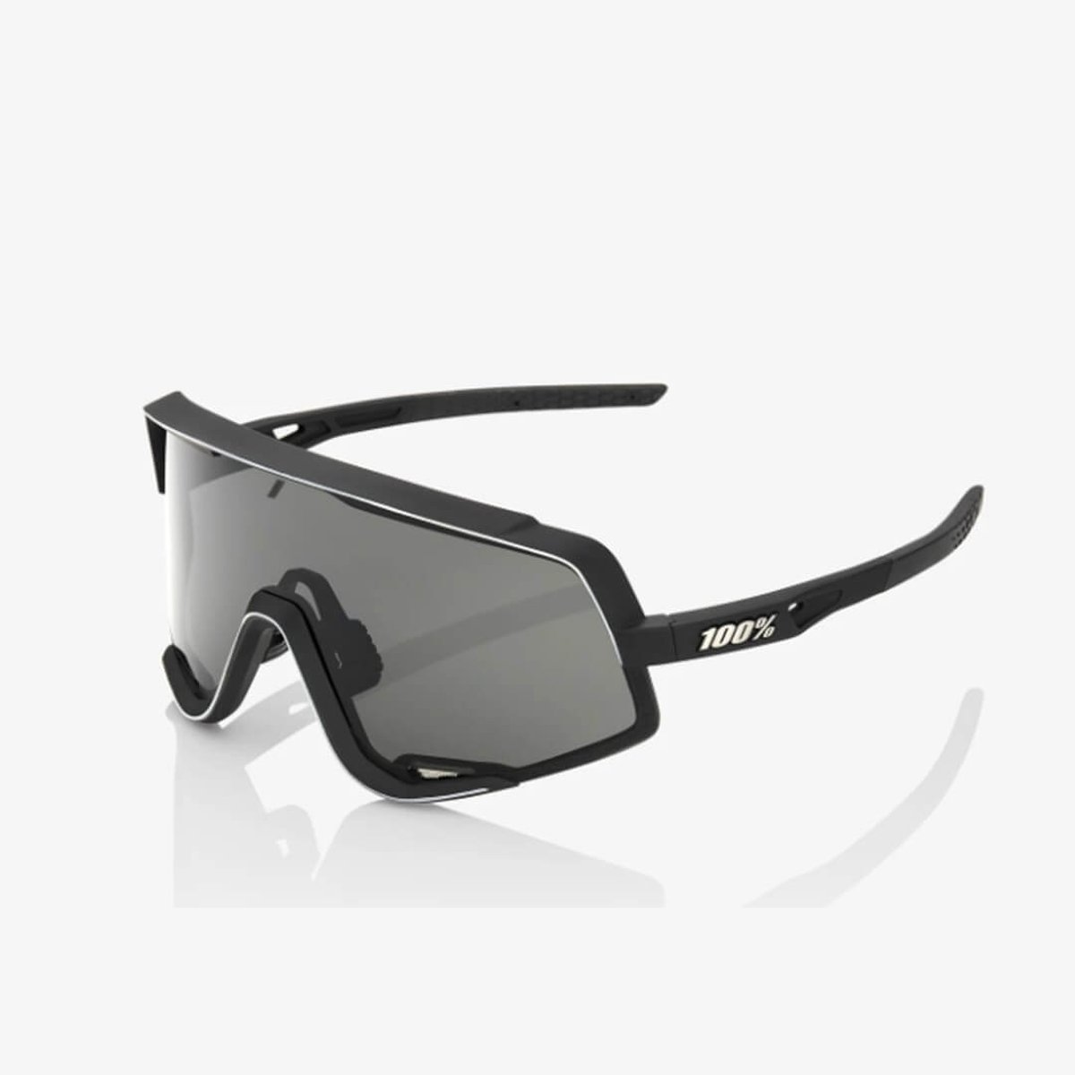 Brille 100% Glendale Soft Tact Black Smoke Lens