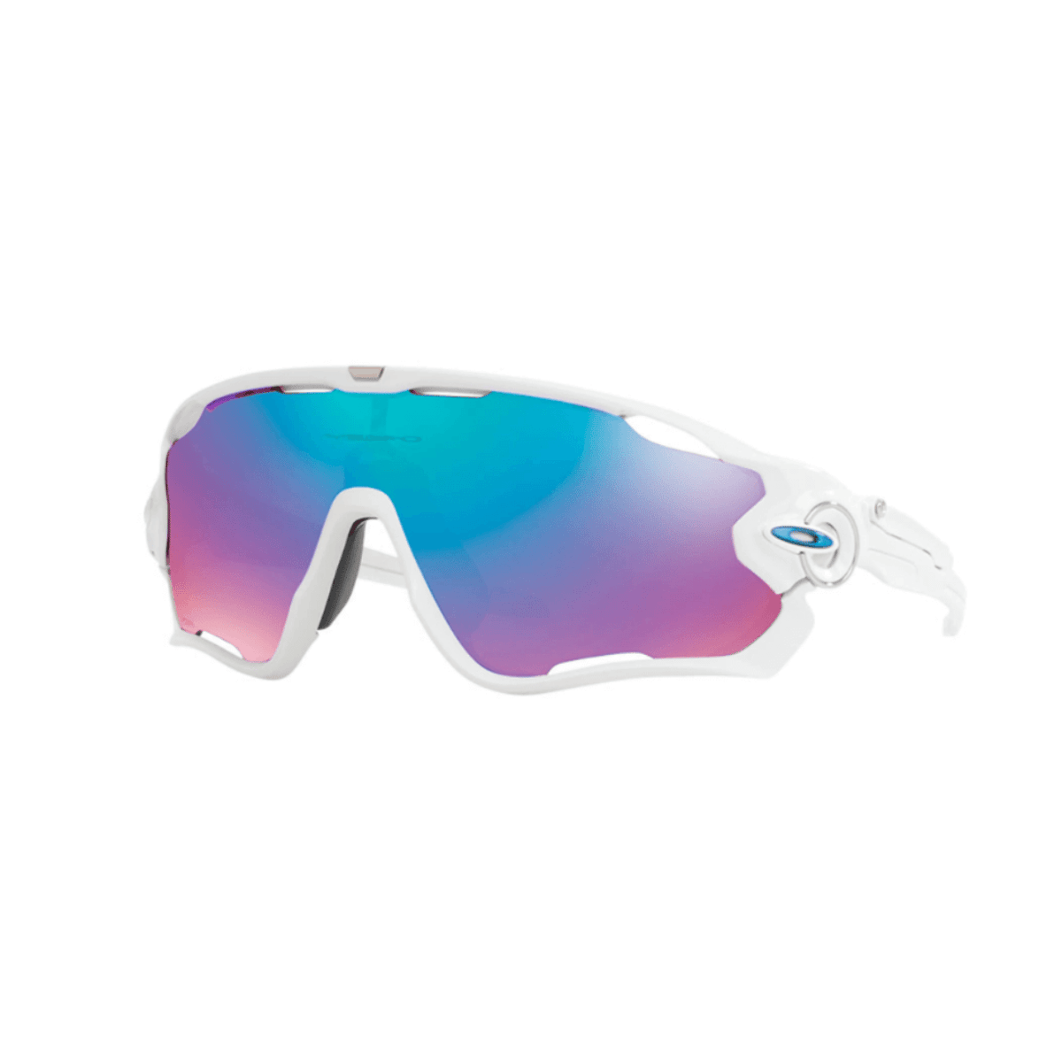 Oakley Jawbreaker Polierte weiße Prizm Schneesaphir Sonnenbrille