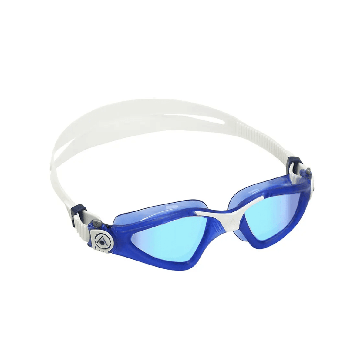 Aqua Sphere Kayenne Small Schwimmbrille Weiß Blau Verspiegelte Gläser