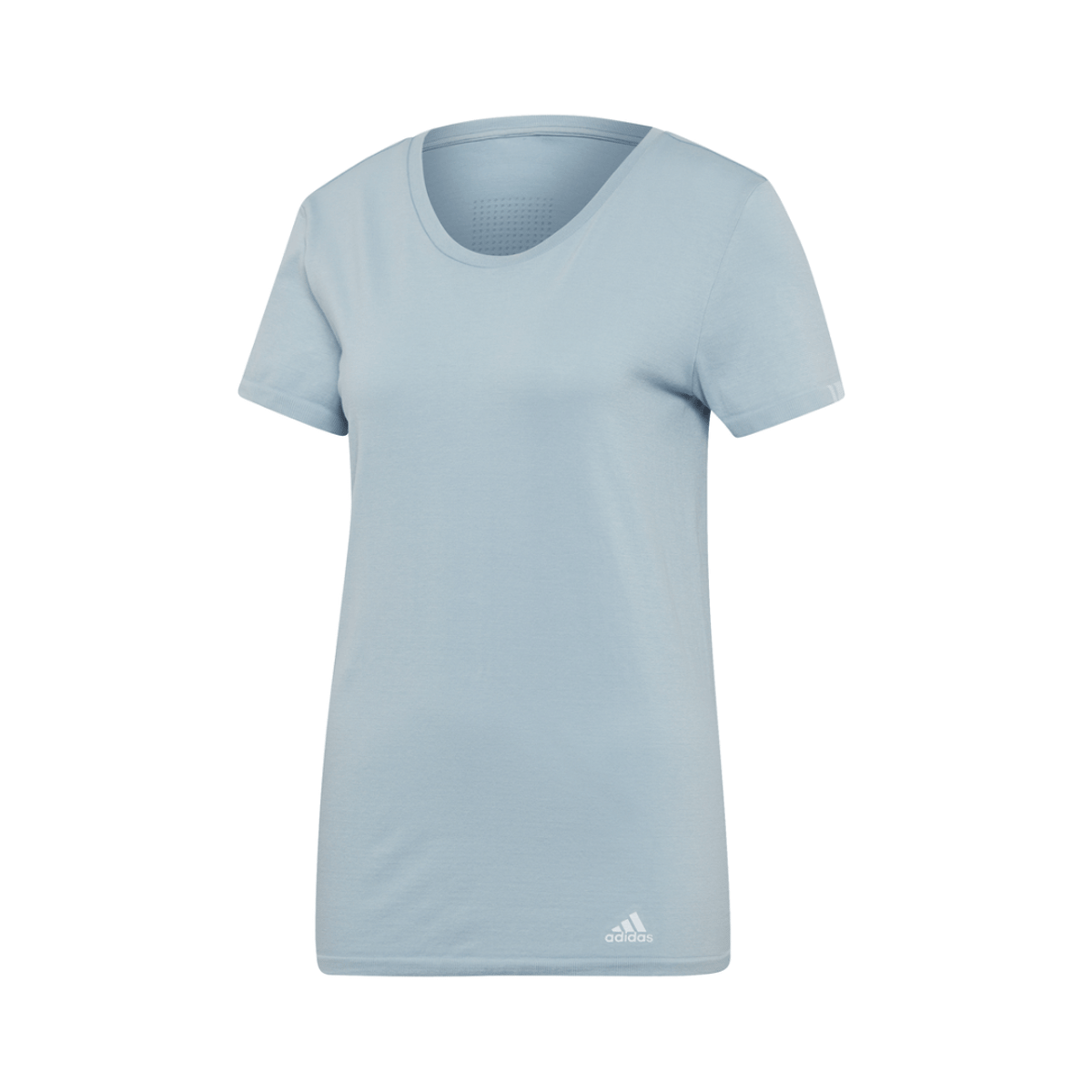 Adidas TEE W mit Damen T-Shirt Blau-Grau, Größe L