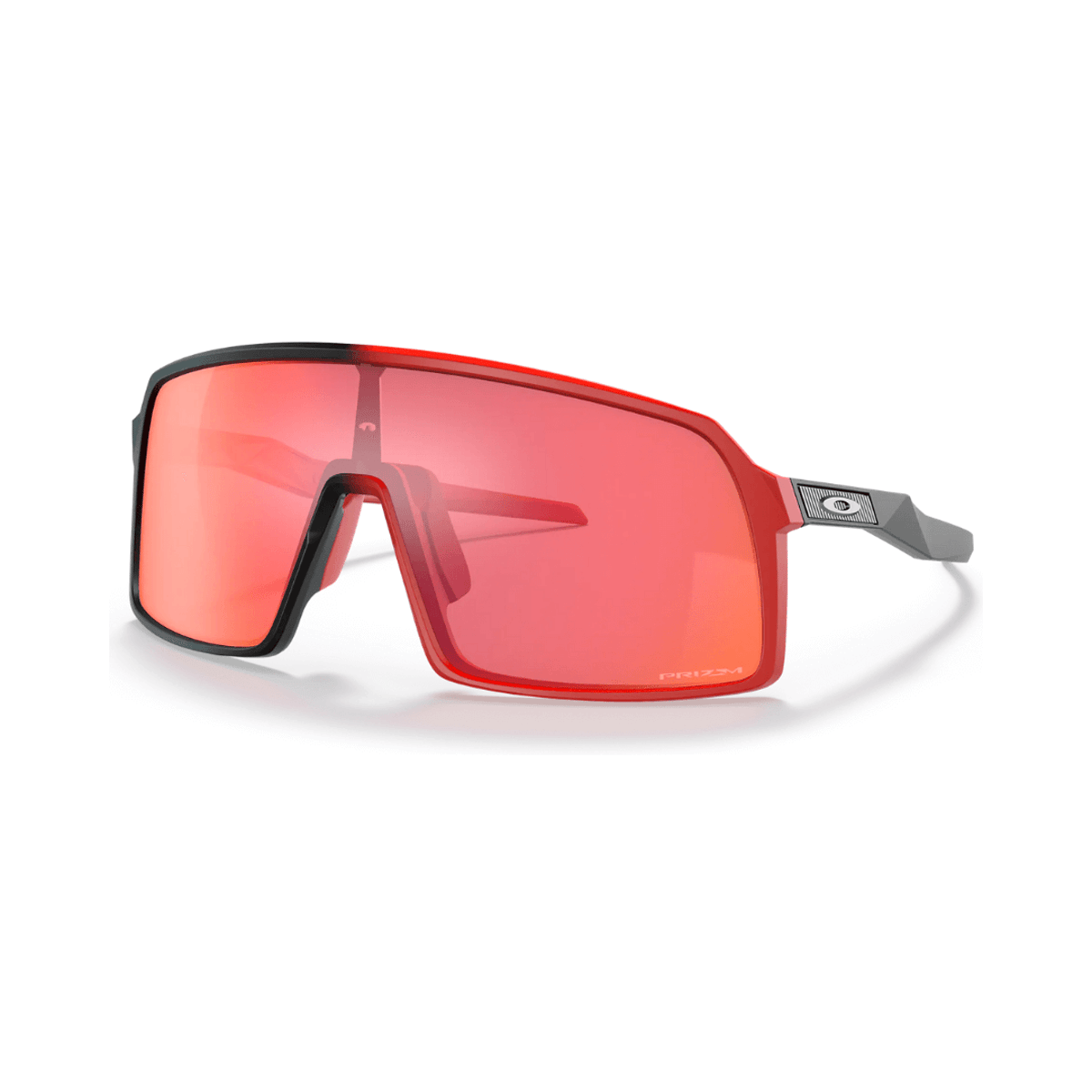 Oakley Sutro Sonnenbrille Matt Schwarz Rot Prizm Trail Torch