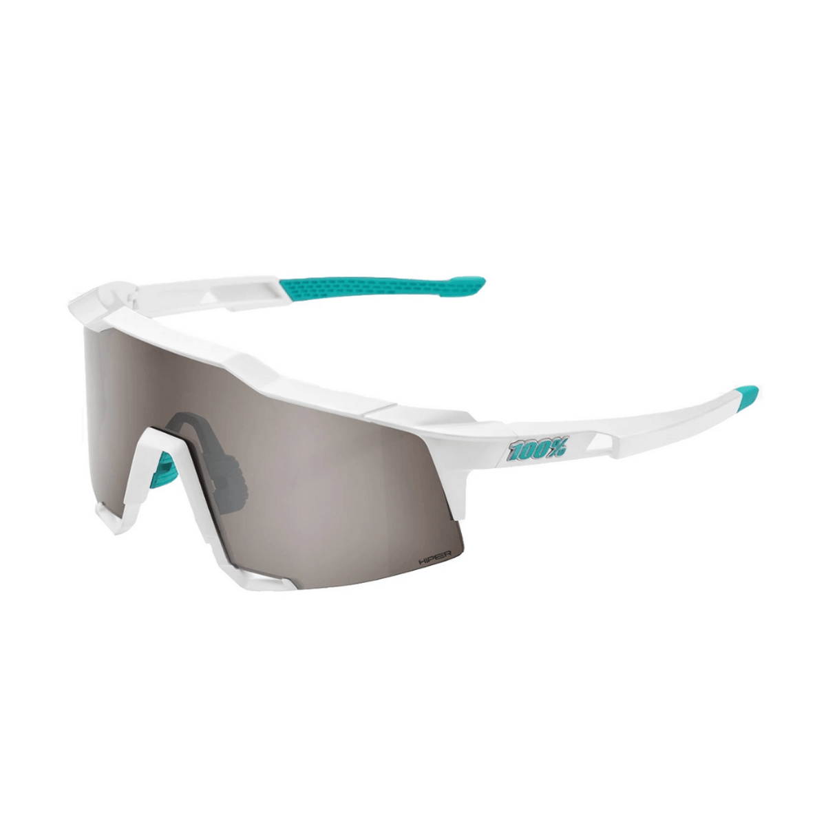 Brille 100% Speedcraft Bora Hans Grohe Team White HiPER Silver Gläser