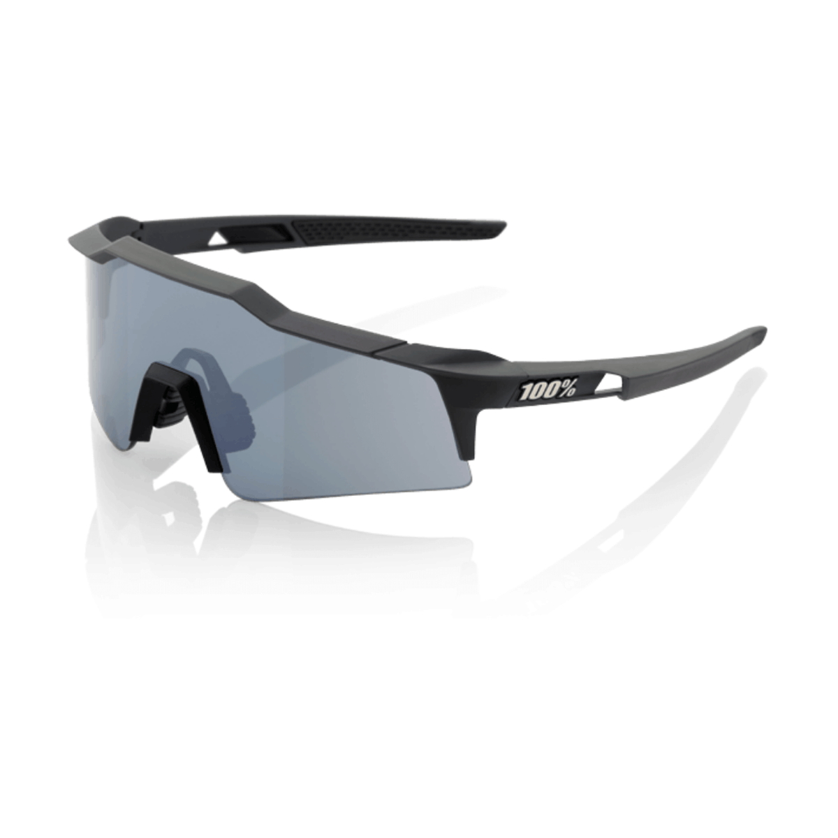 Brille 100% Speedcraft Soft Tact Black Smoke Linse
