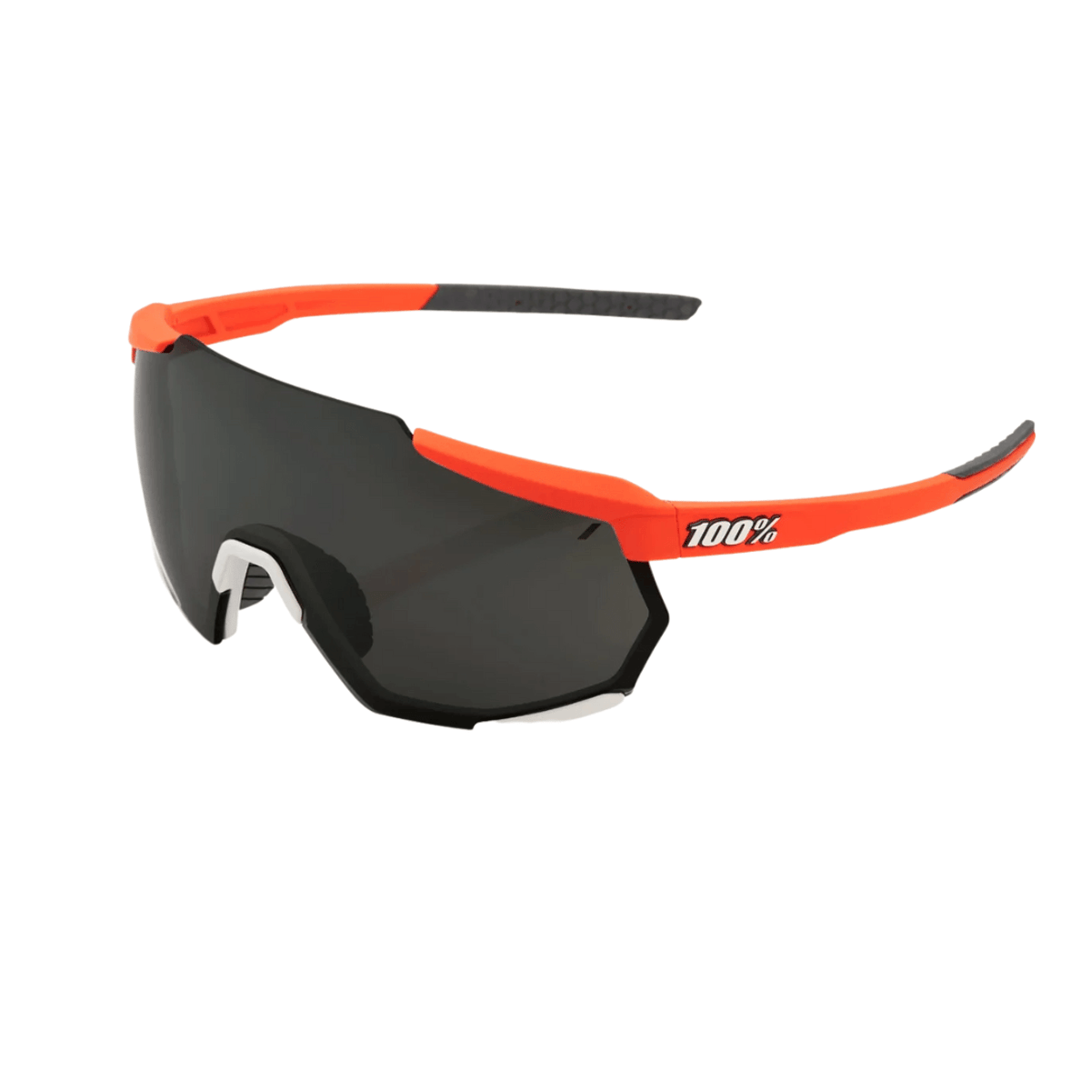 Brille 100% Racetrap Soft Tact Oxyfire Rot Schwarz - Spiegelgläser
