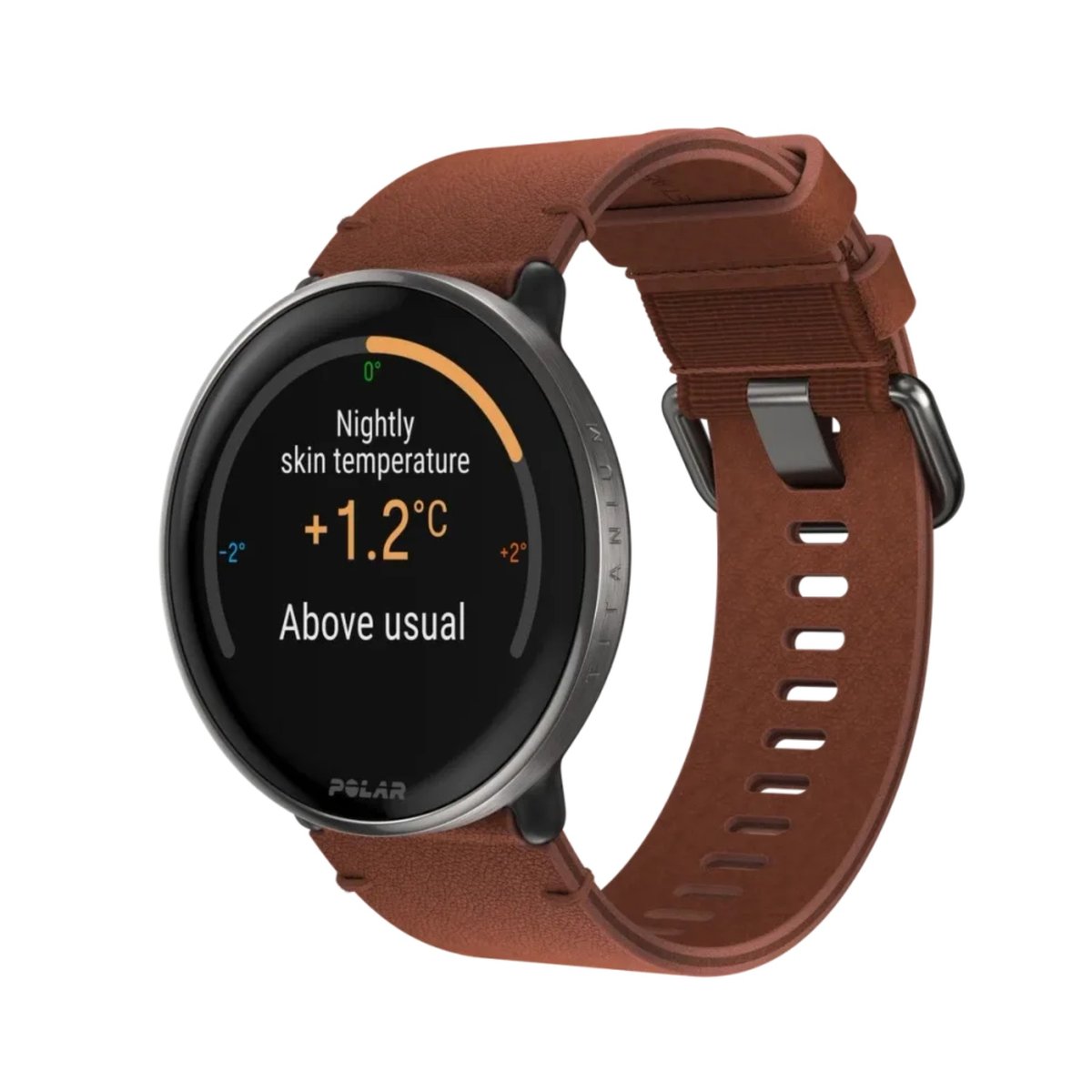 Uhr Polar Ignite 3 Titanium Lederarmband