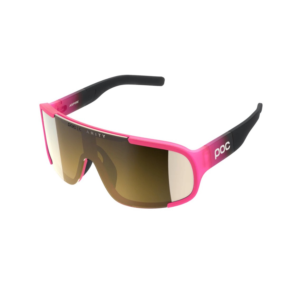 POC Aspire Rosa Sonnenbrille mit goldenen Gläsern