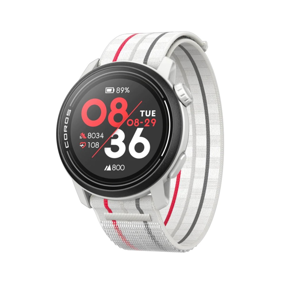 Uhr Coros Pace 3 GPS Weiß Nylon