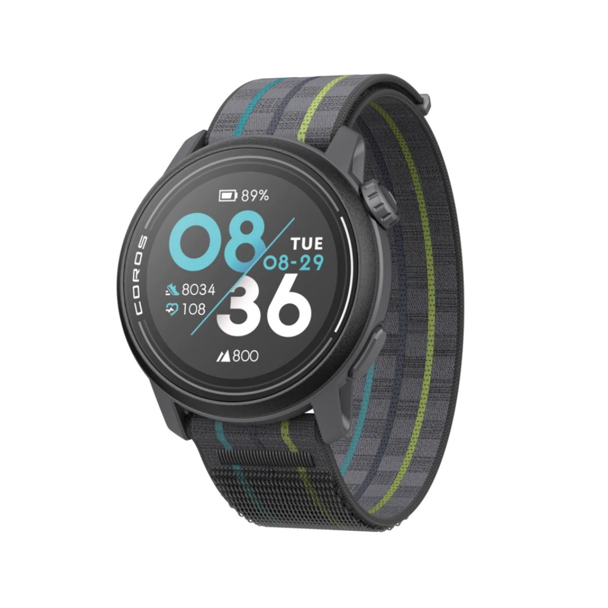 Coros Pace 3 GPS Schwarz Nylon Uhr