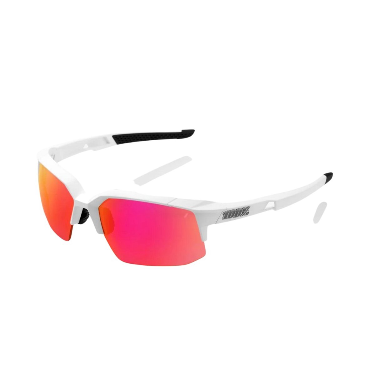 100% SPEEDCOUPE Soft Tact Rosa Weiß Brille