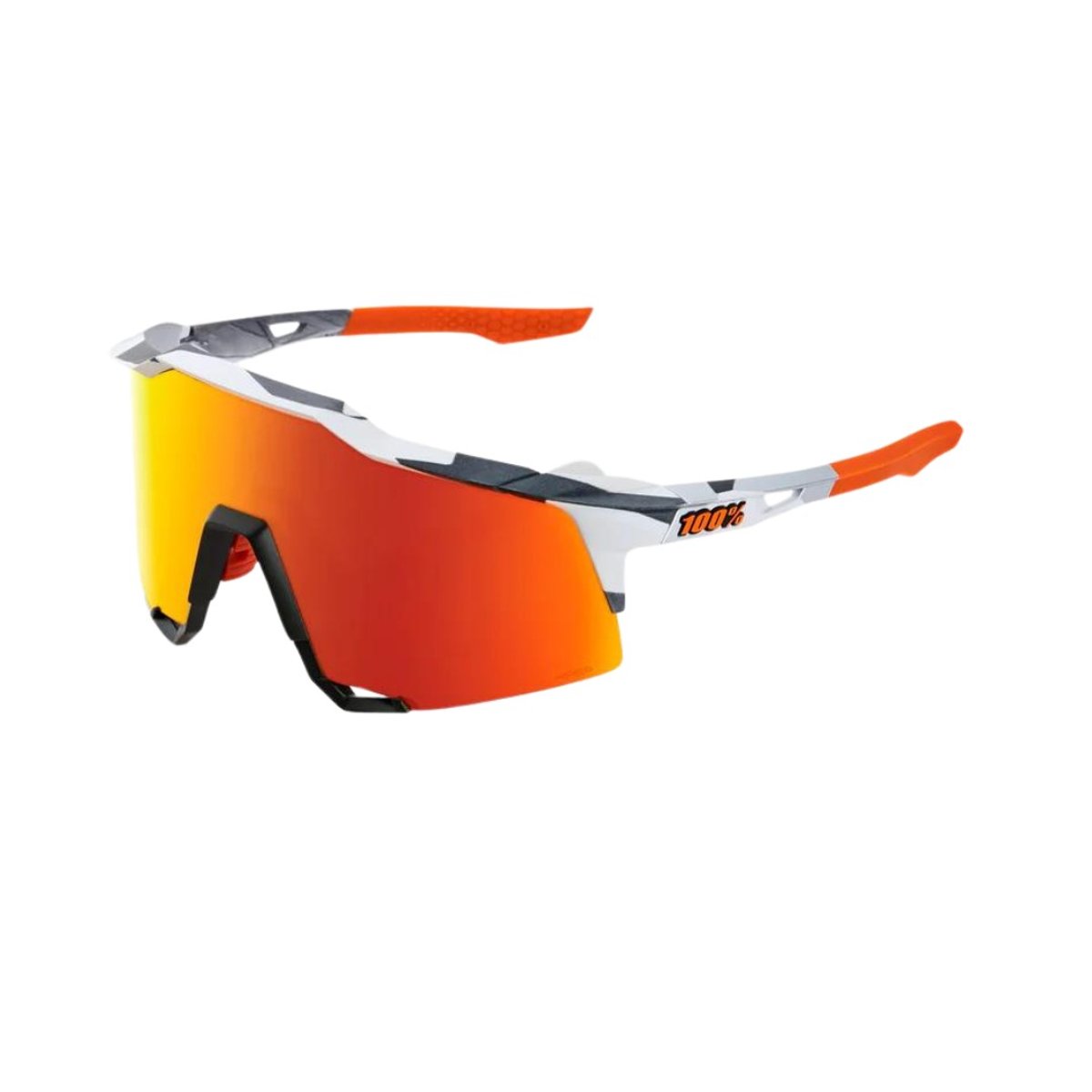 Brille 100% SPEEDCRAFT Soft Tact Grau Weiß