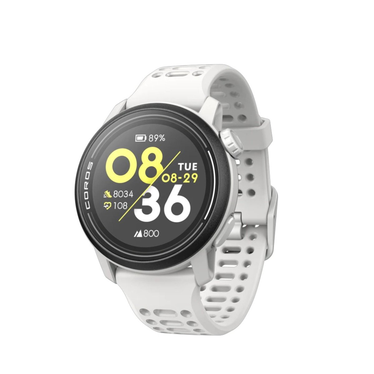 Uhr Coros Pace 3 GPS Weißes Silikon